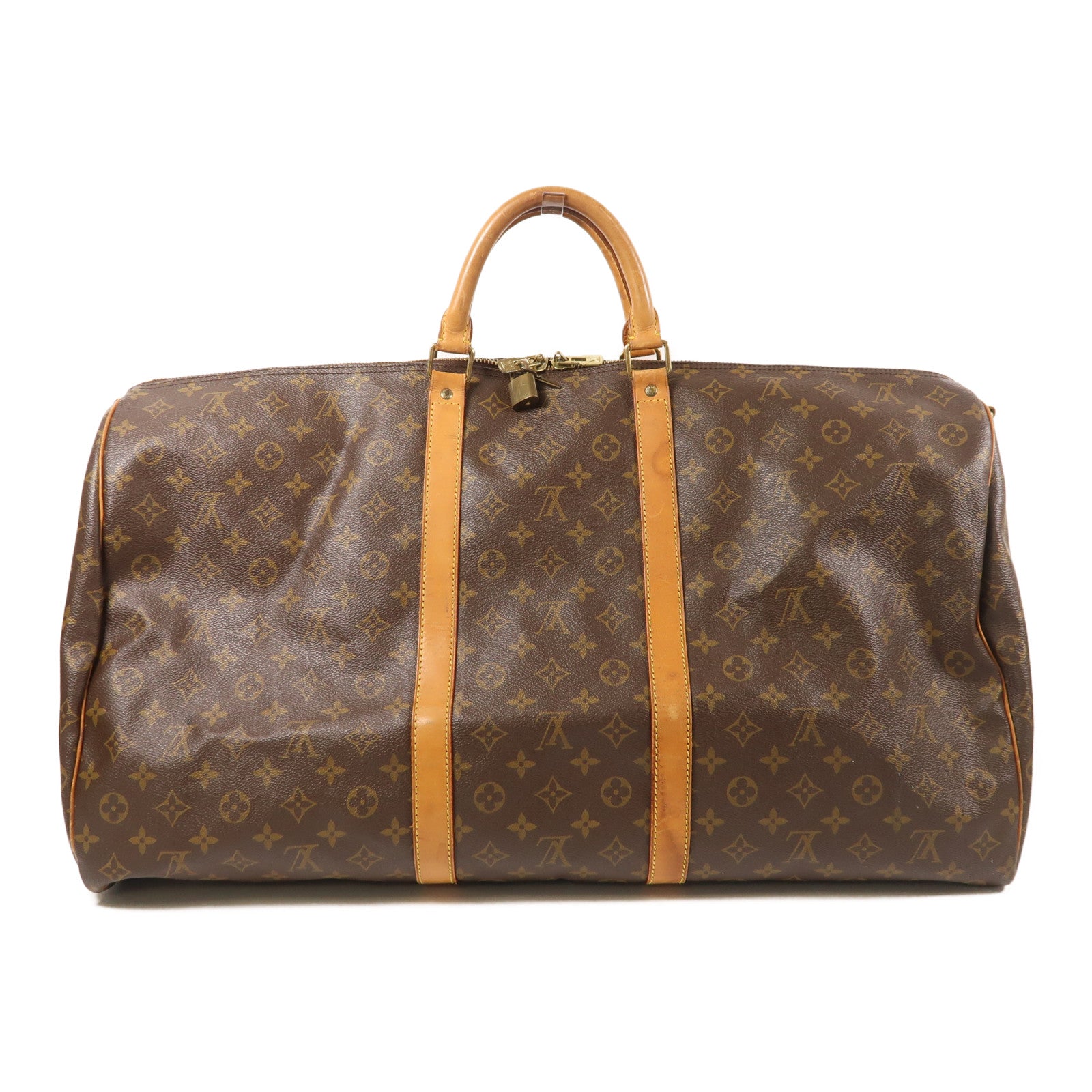 LOUIS VUITTON Monogram Keepall Bandouliere 60金扣手挽肩背兩用袋