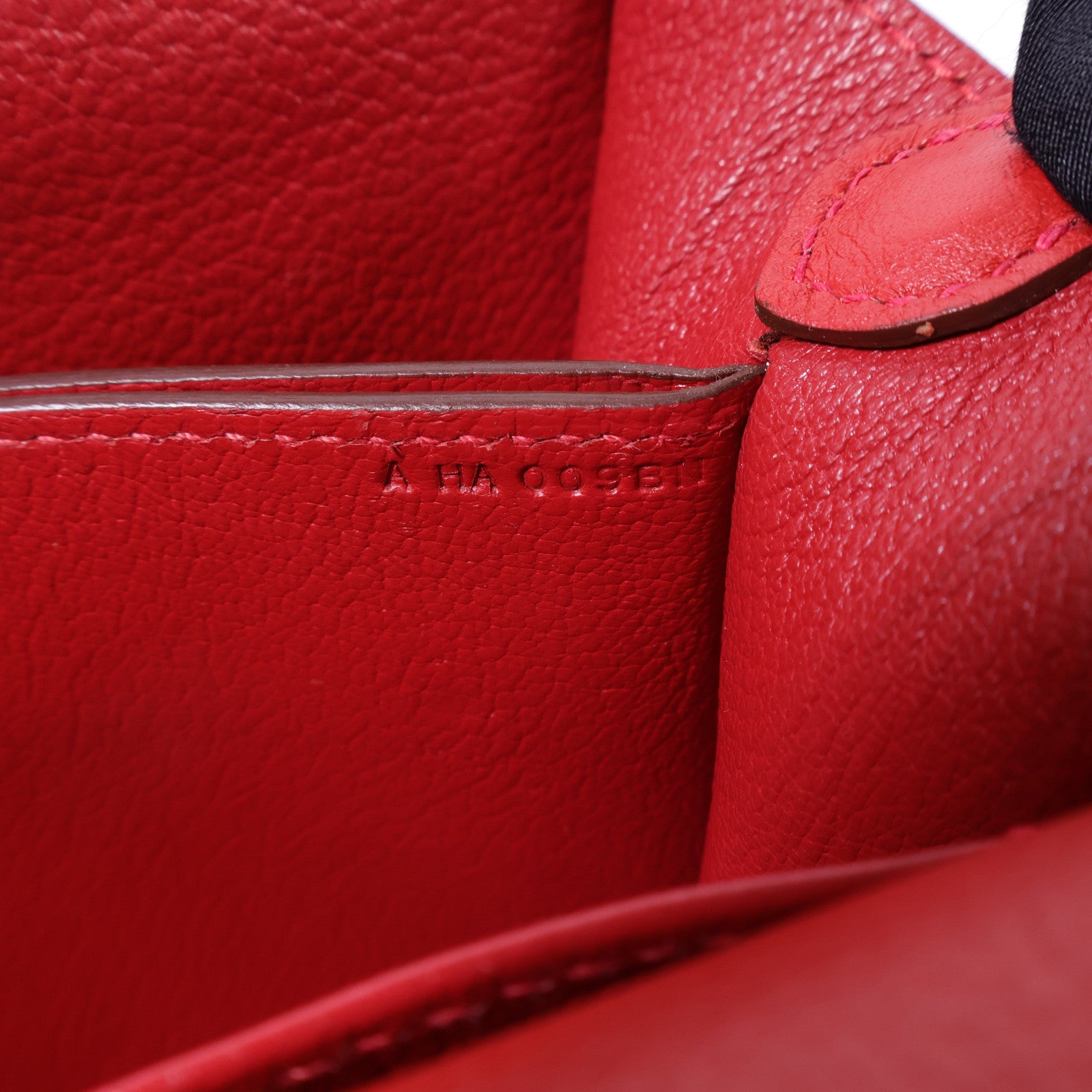 HERMES Evercolor皮革Mini Roulis銀扣肩背袋