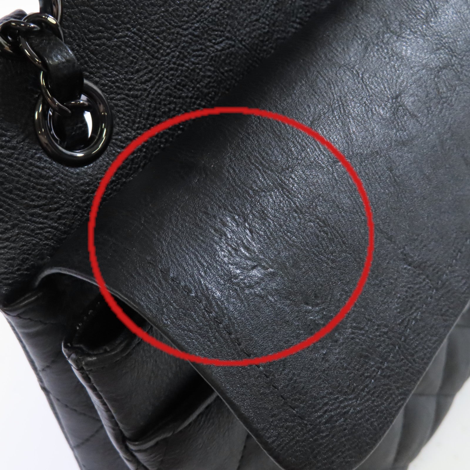 CHANEL 菱格牛皮皮革Classic Flap So Black Chain Shoulder Bag鏈帶肩背袋黑色