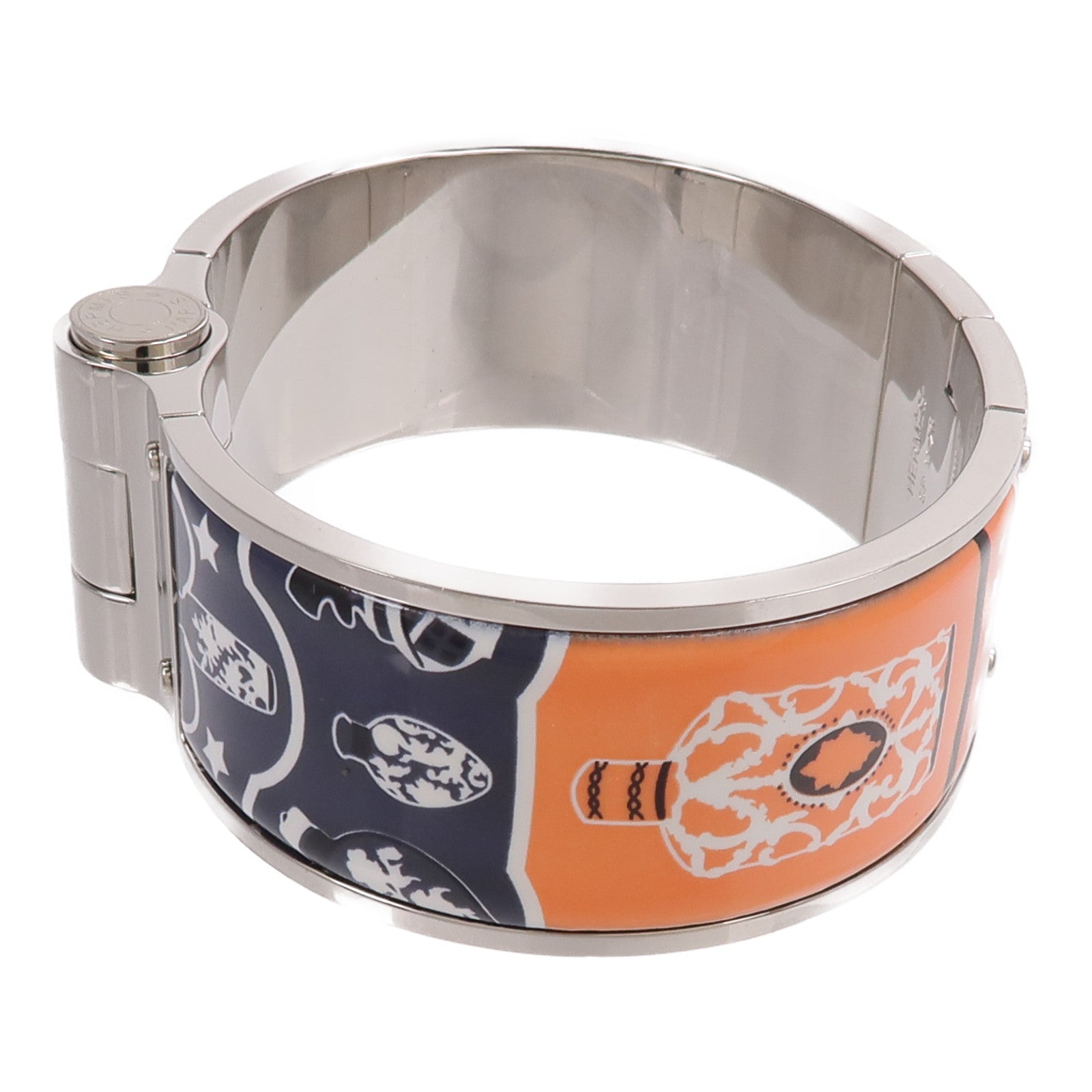 HERMES 金屬/琺瑯Charniere Bangle/Bracelet手鐲