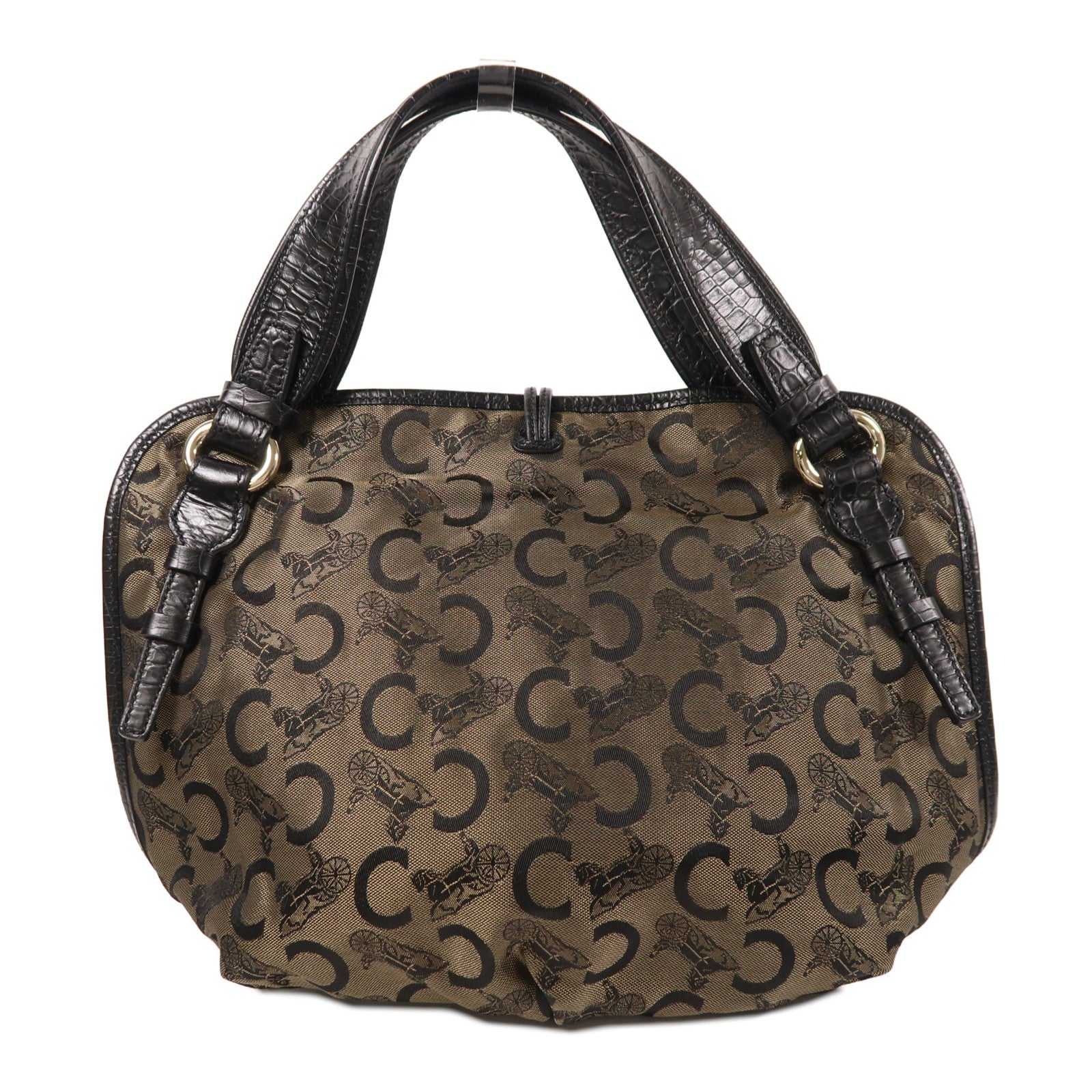 CELINE 帆布Hand Bag金扣手挽袋