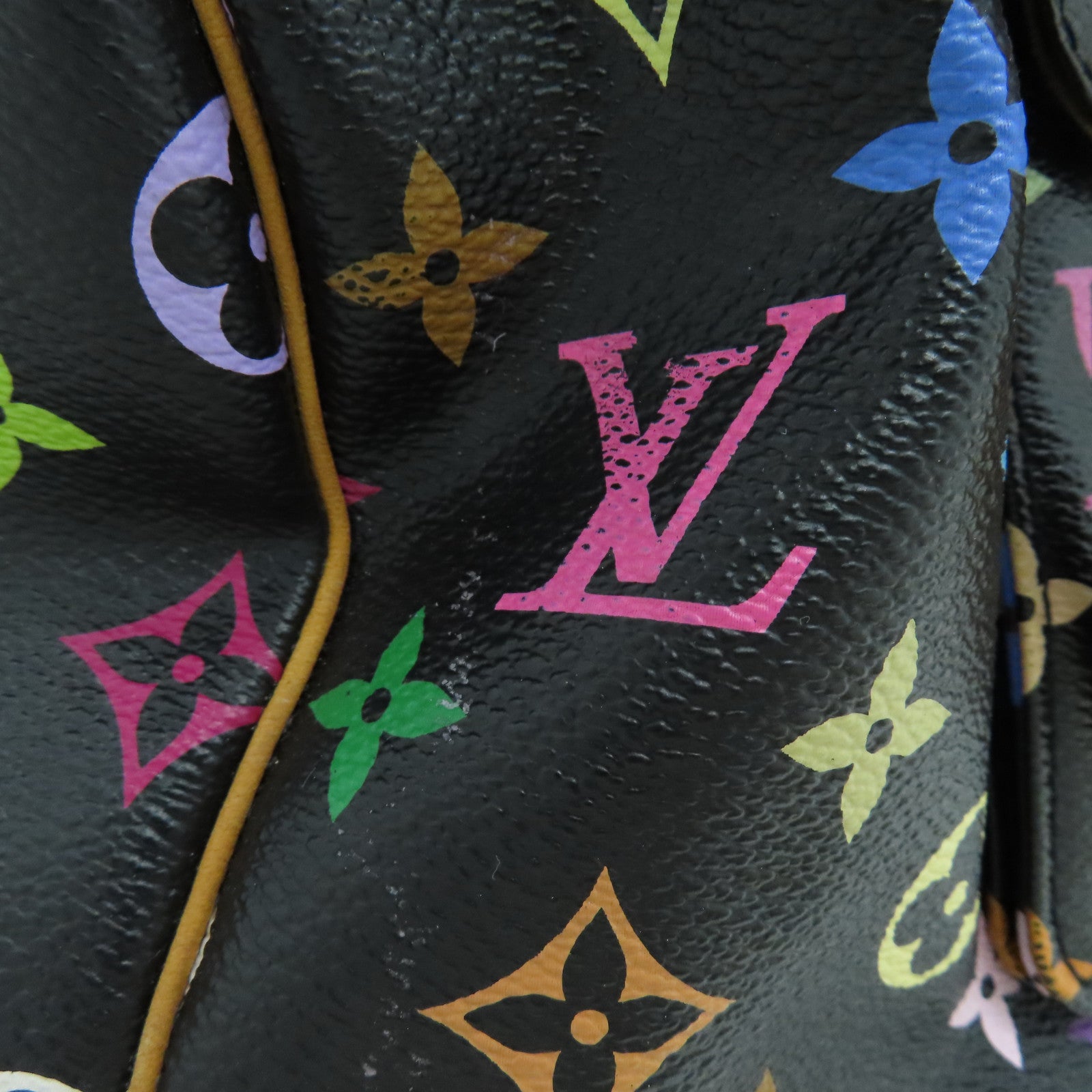 LOUIS VUITTON 【激減優惠】Monogram Multicolore Speedy 30金扣手挽袋黑色彩色