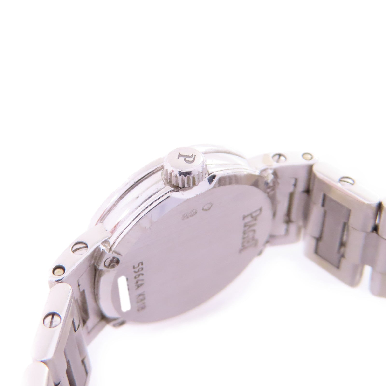 PIAGET Dancer Diamond Watch18K白金/鑽石石英機芯手錶銀色