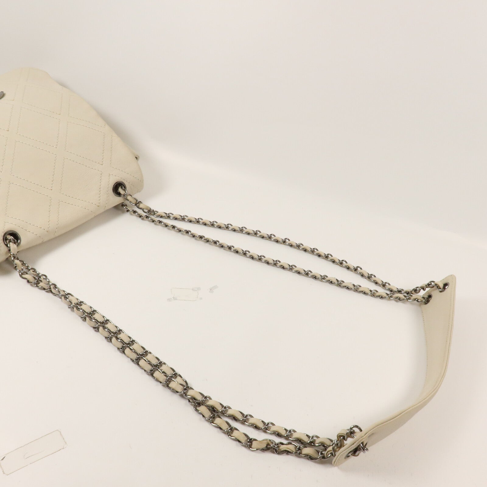 CHANEL 牛皮皮革Diamond Stitch Chain Shoulder鏈帶肩背袋
