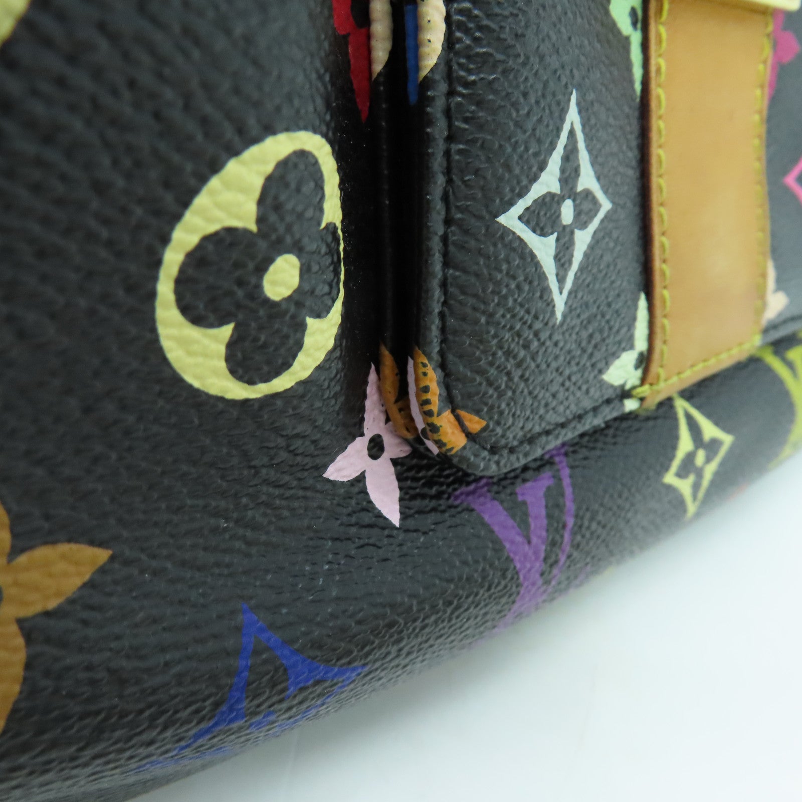 LOUIS VUITTON 【激減優惠】Monogram Multicolore Speedy 30金扣手挽袋黑色彩色