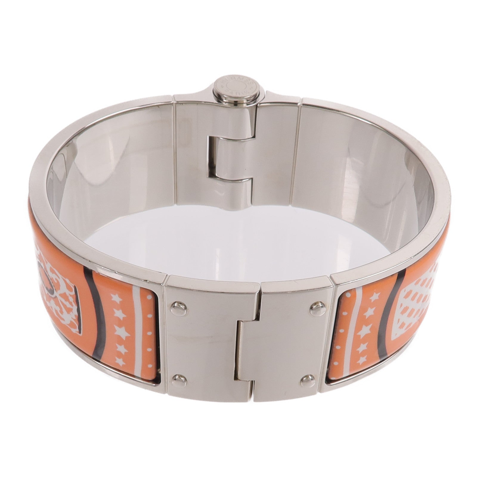 HERMES 金屬/琺瑯Charniere Bangle/Bracelet手鐲