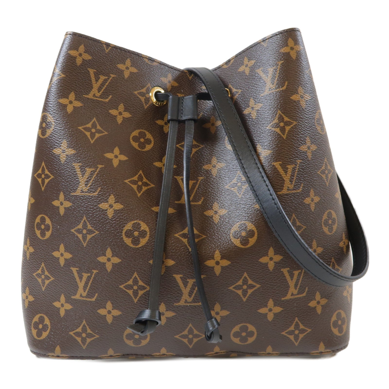 LOUIS VUITTON Monogram Neo Noe MM金扣肩背袋啡色
