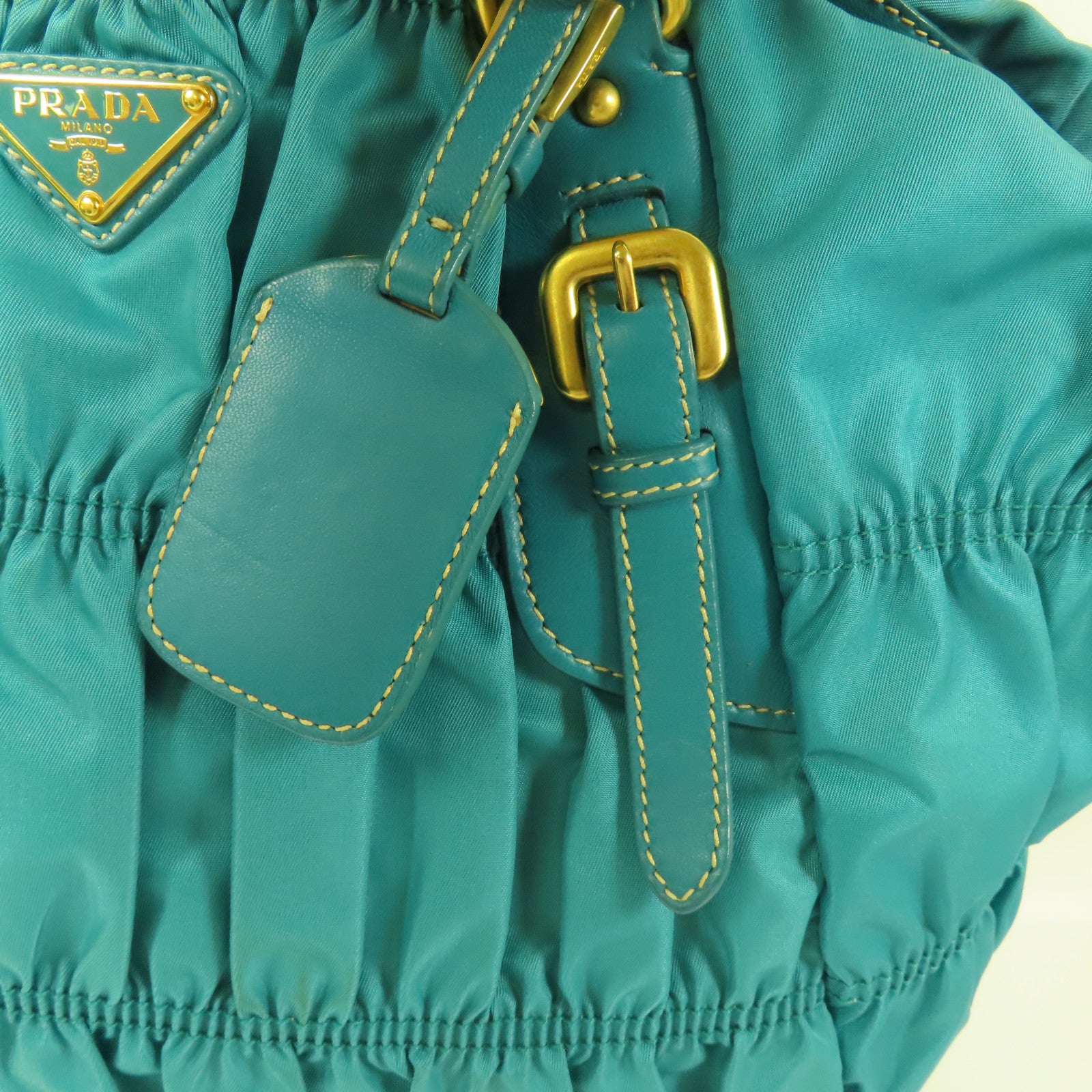 PRADA 【激減優惠】尼龍Tessuto Gaufre金扣手挽肩背兩用袋