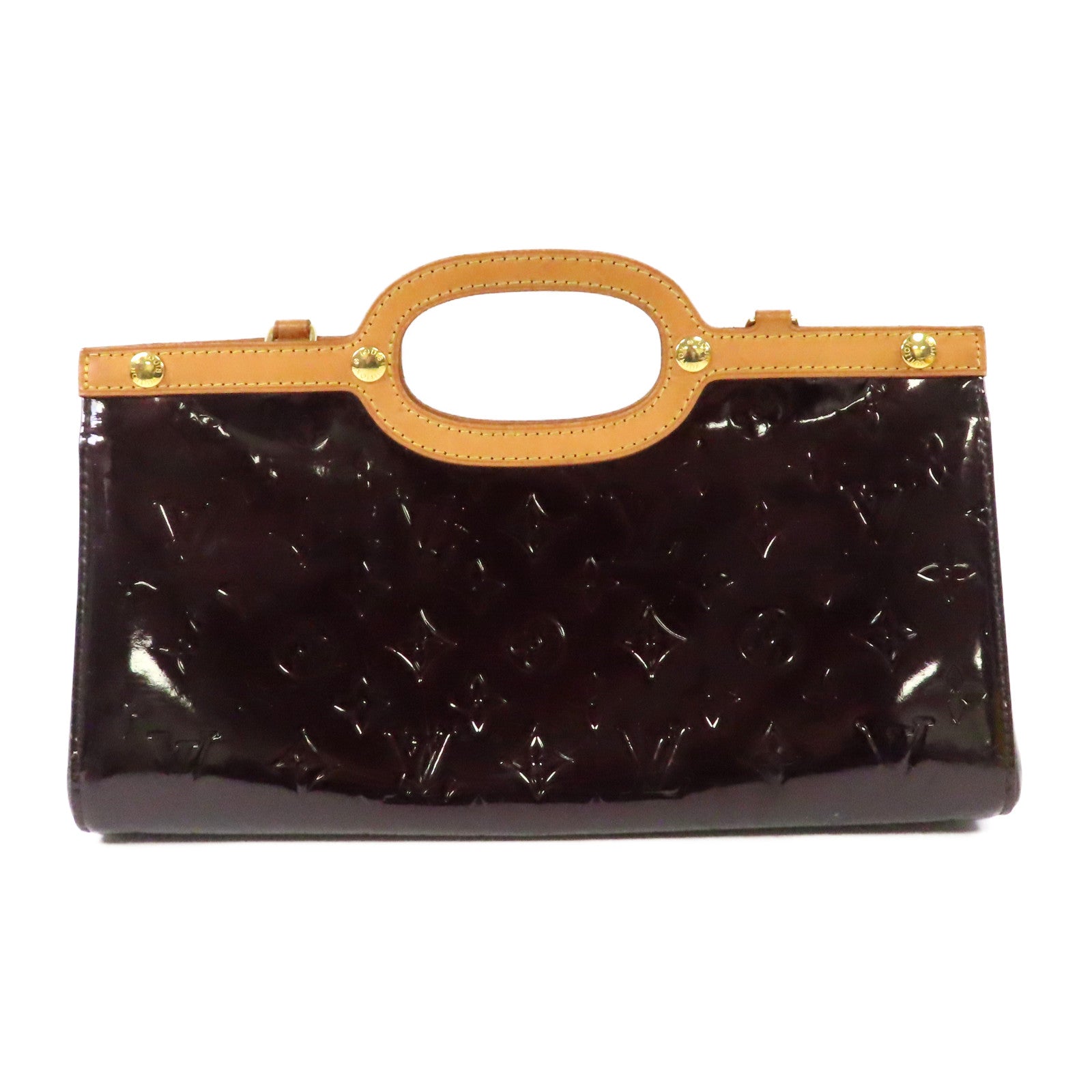 LOUIS VUITTON 【激減優惠】Monogram Vernis Roxbury Drive金扣手挽肩背兩用袋紅色