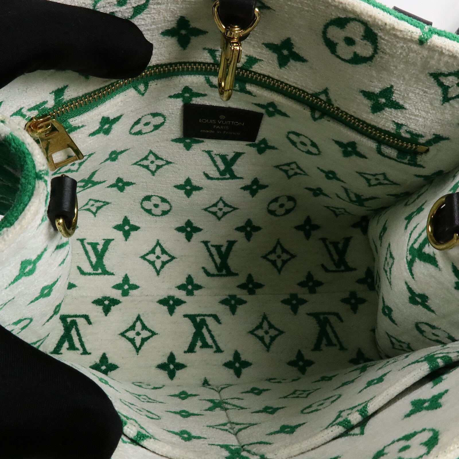 LOUIS VUITTON Monogram Jacquard OnTheGo PM手挽肩背兩用袋
