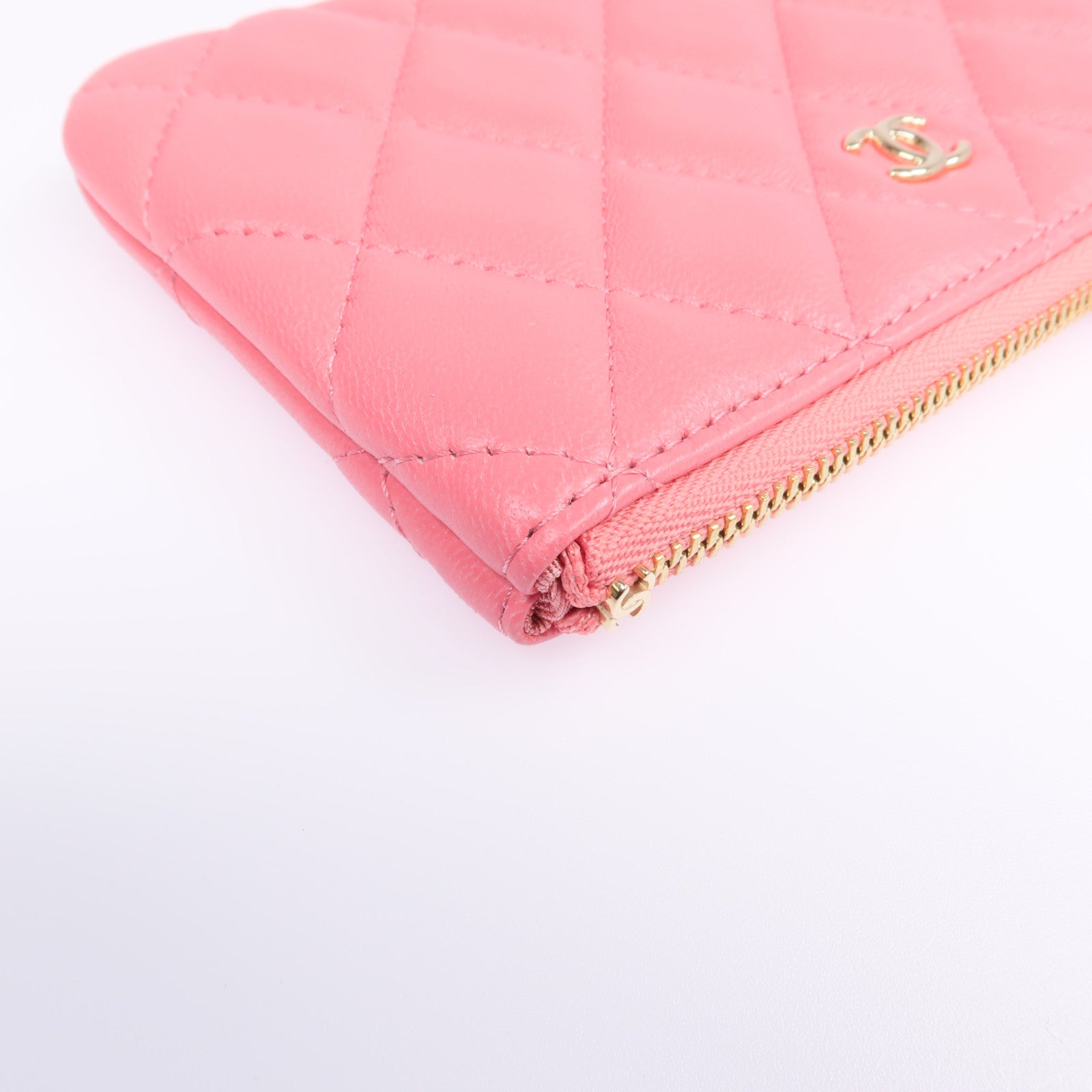 CHANEL 羊皮皮革Mini Pouch金扣零錢包