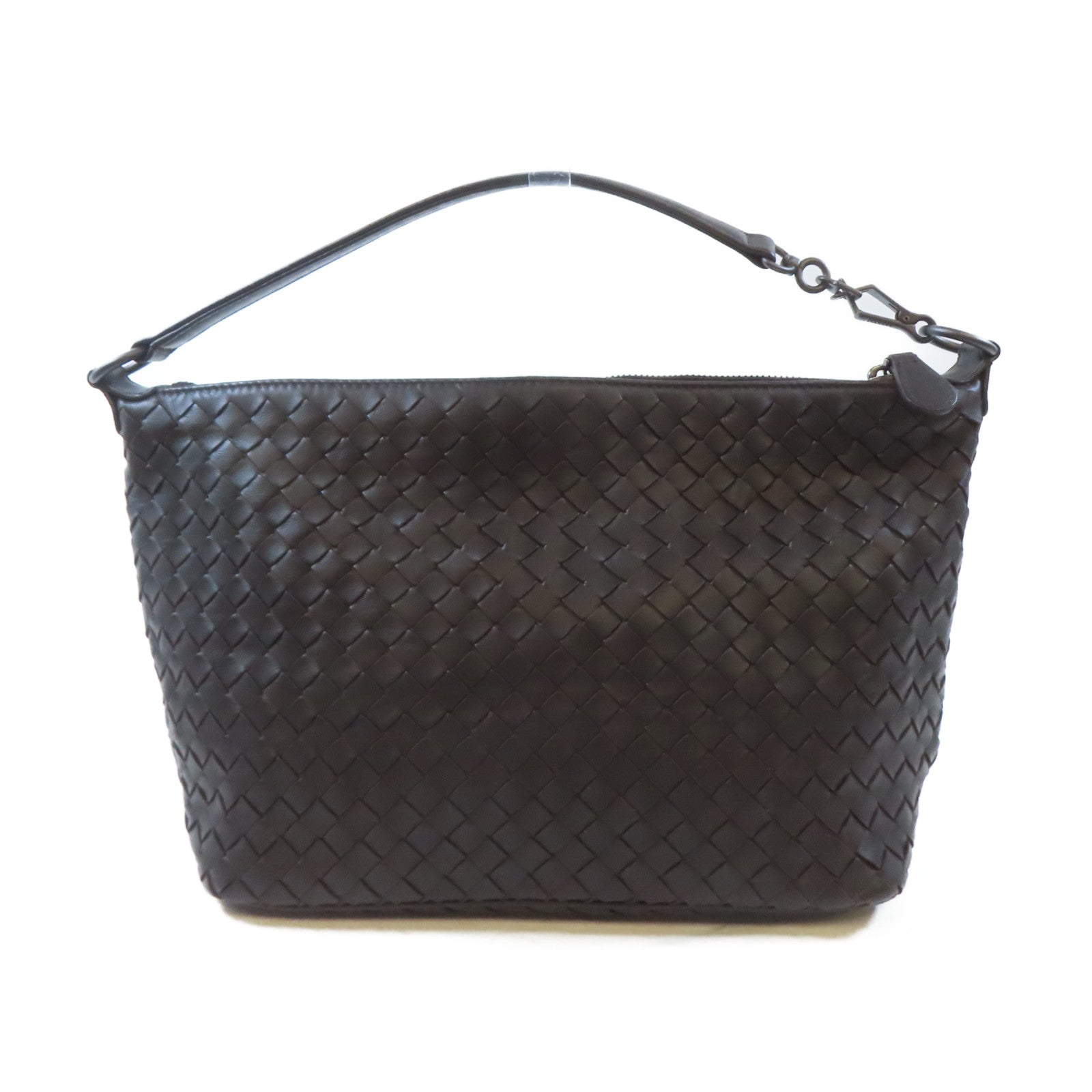 BOTTEGA VENETA 織紋皮革Shoulder Bag肩背袋啡色
