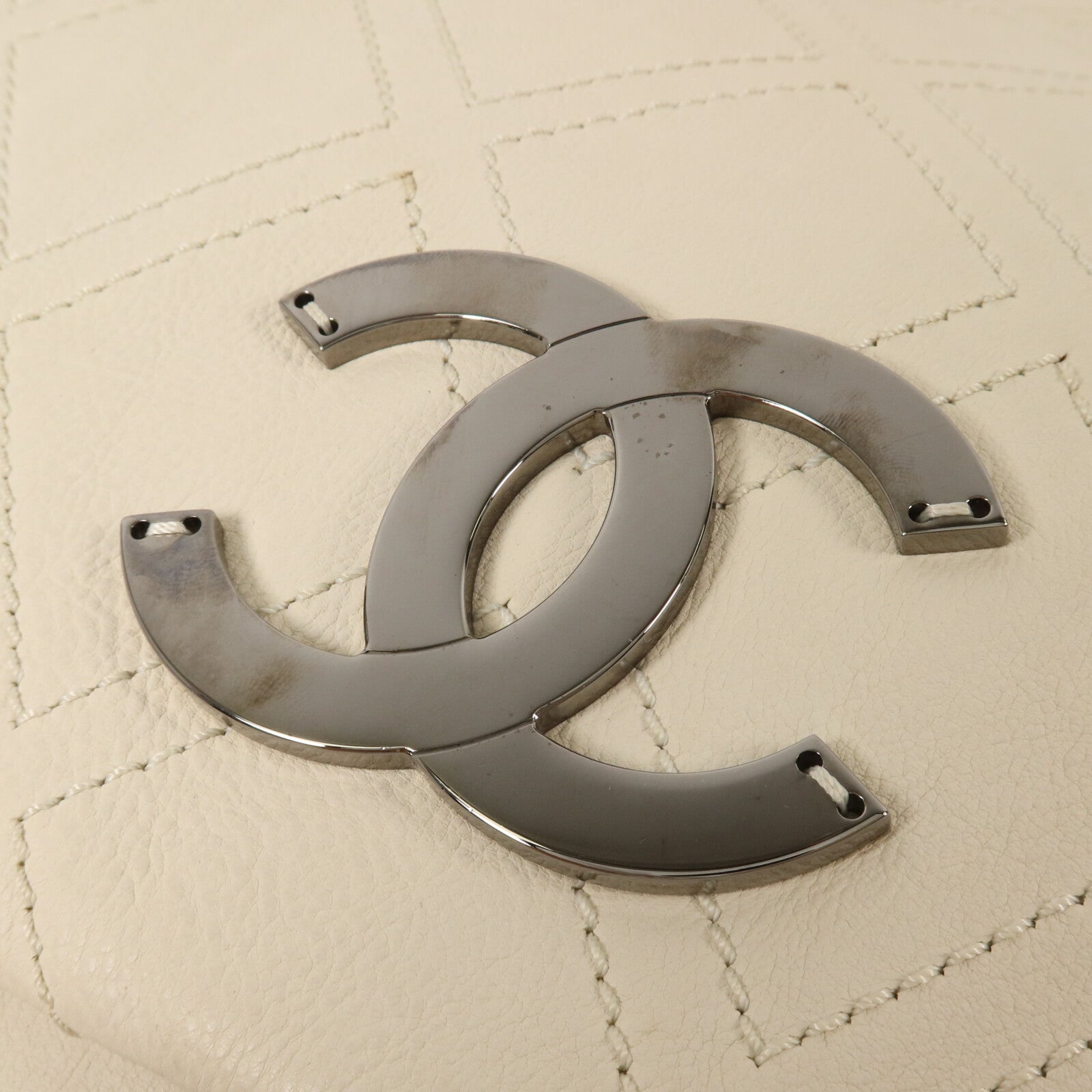 CHANEL 牛皮皮革Diamond Stitch Chain Shoulder鏈帶肩背袋