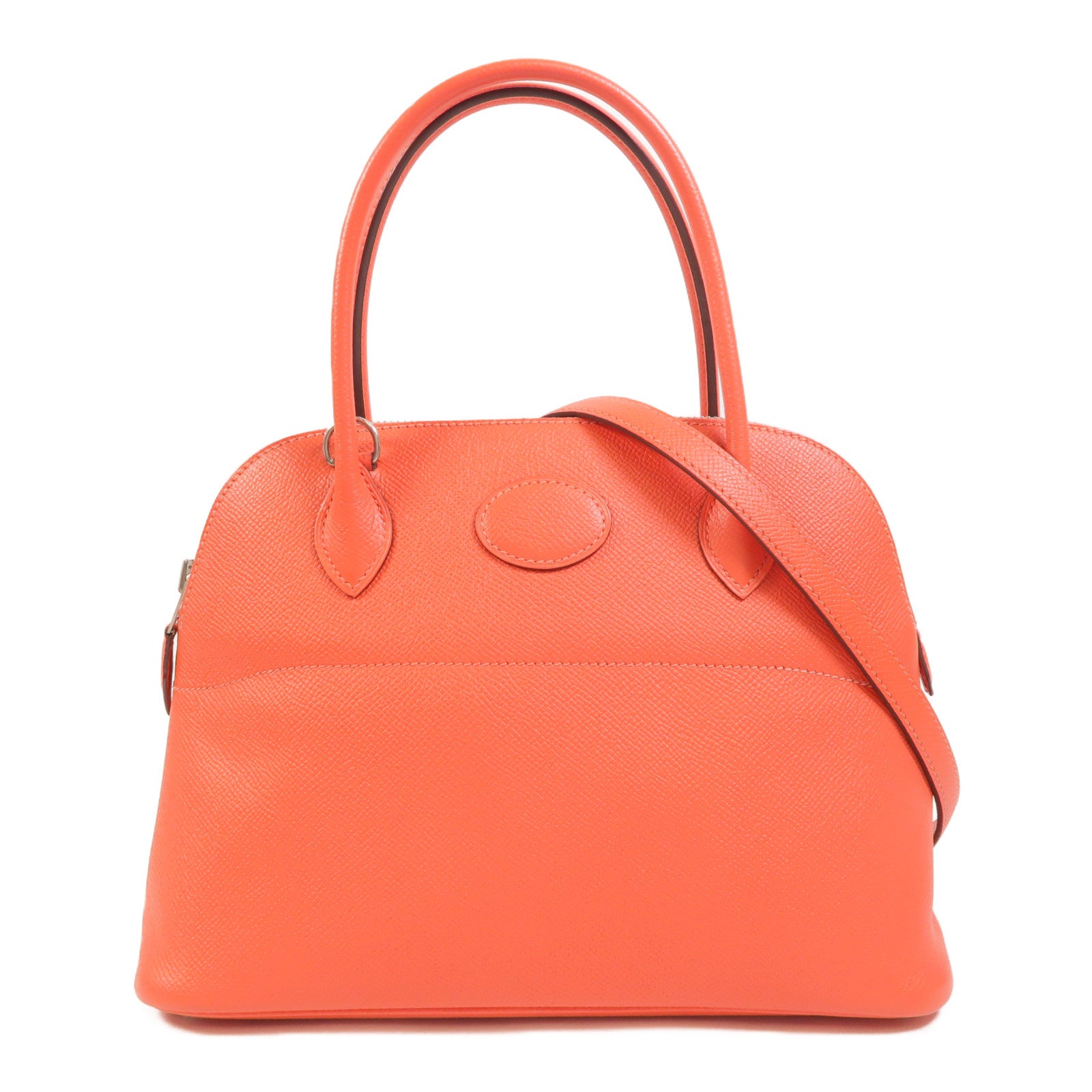 HERMES Epsom皮革Bolide 27銀扣手挽肩背兩用袋