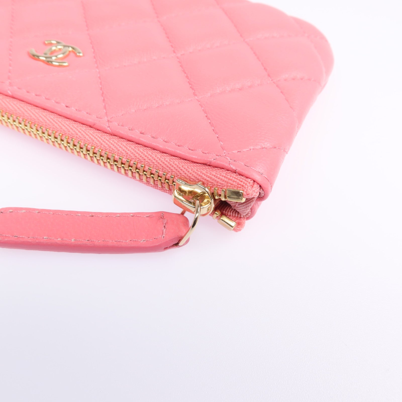 CHANEL 羊皮皮革Mini Pouch金扣零錢包