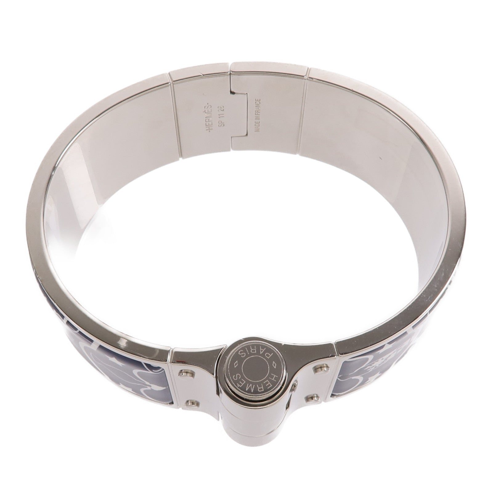 HERMES 金屬/琺瑯Charniere Bangle/Bracelet手鐲