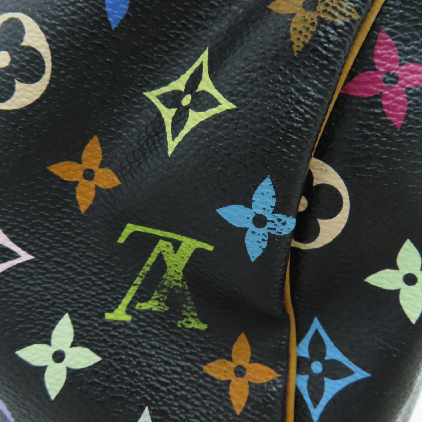 LOUIS VUITTON 【激減優惠】Monogram Multicolore Speedy 30金扣手挽袋黑色彩色