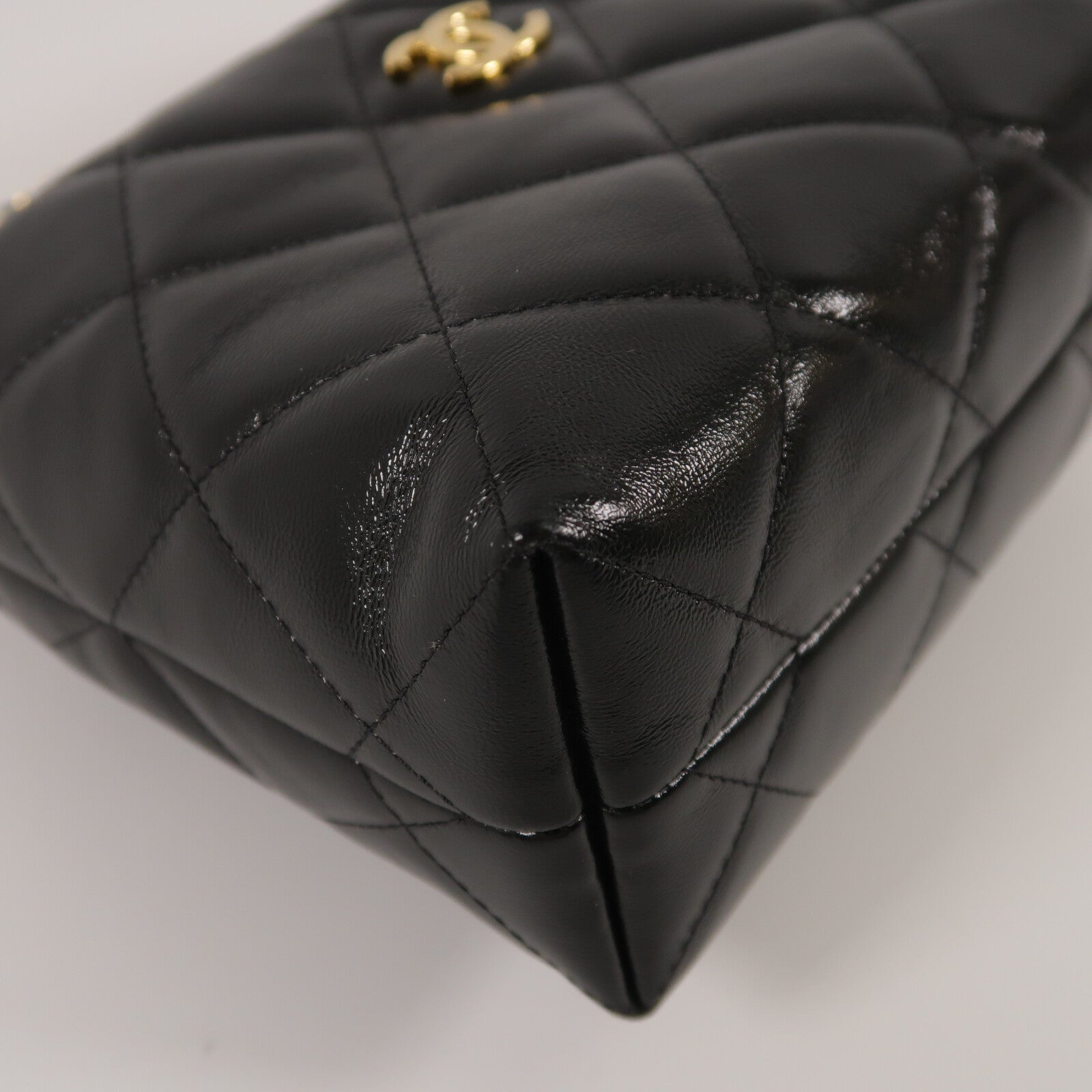 CHANEL 羊皮皮革Clutch With Chain手挽肩背兩用袋
