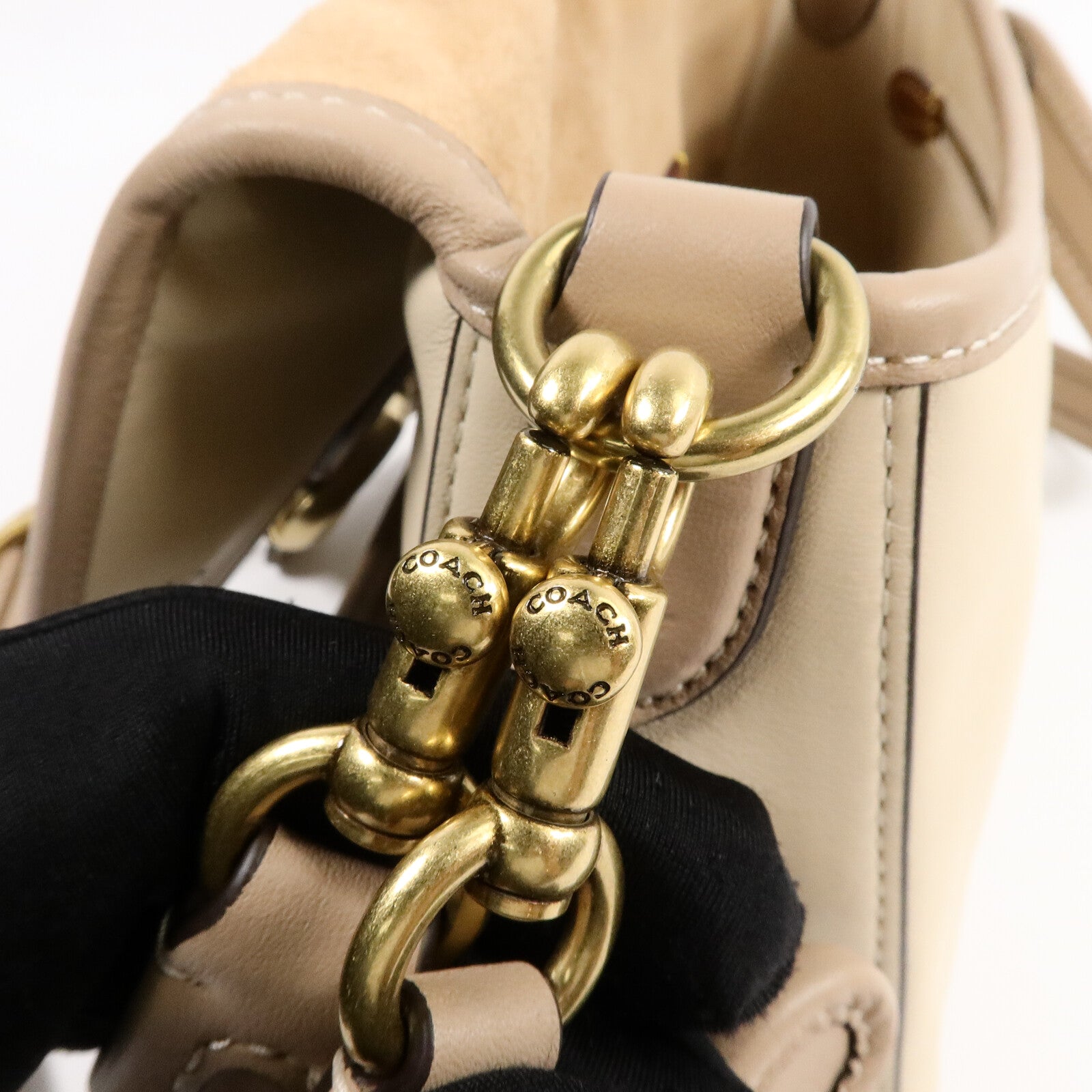 COACH 牛皮皮革Shoulder Bag肩背袋