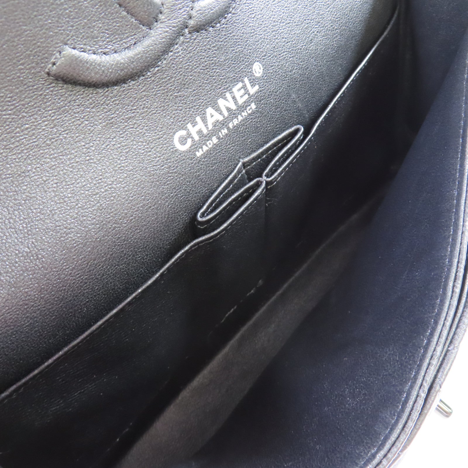 CHANEL 菱格牛皮皮革Classic Flap So Black Chain Shoulder Bag鏈帶肩背袋黑色