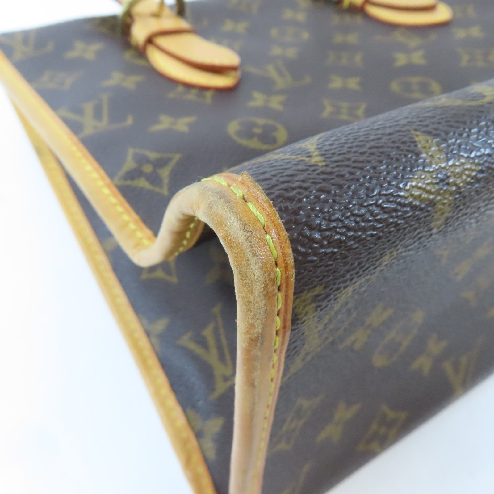 LOUIS VUITTON 【激減優惠】Monogram Popincourt Haut金扣肩背袋啡色