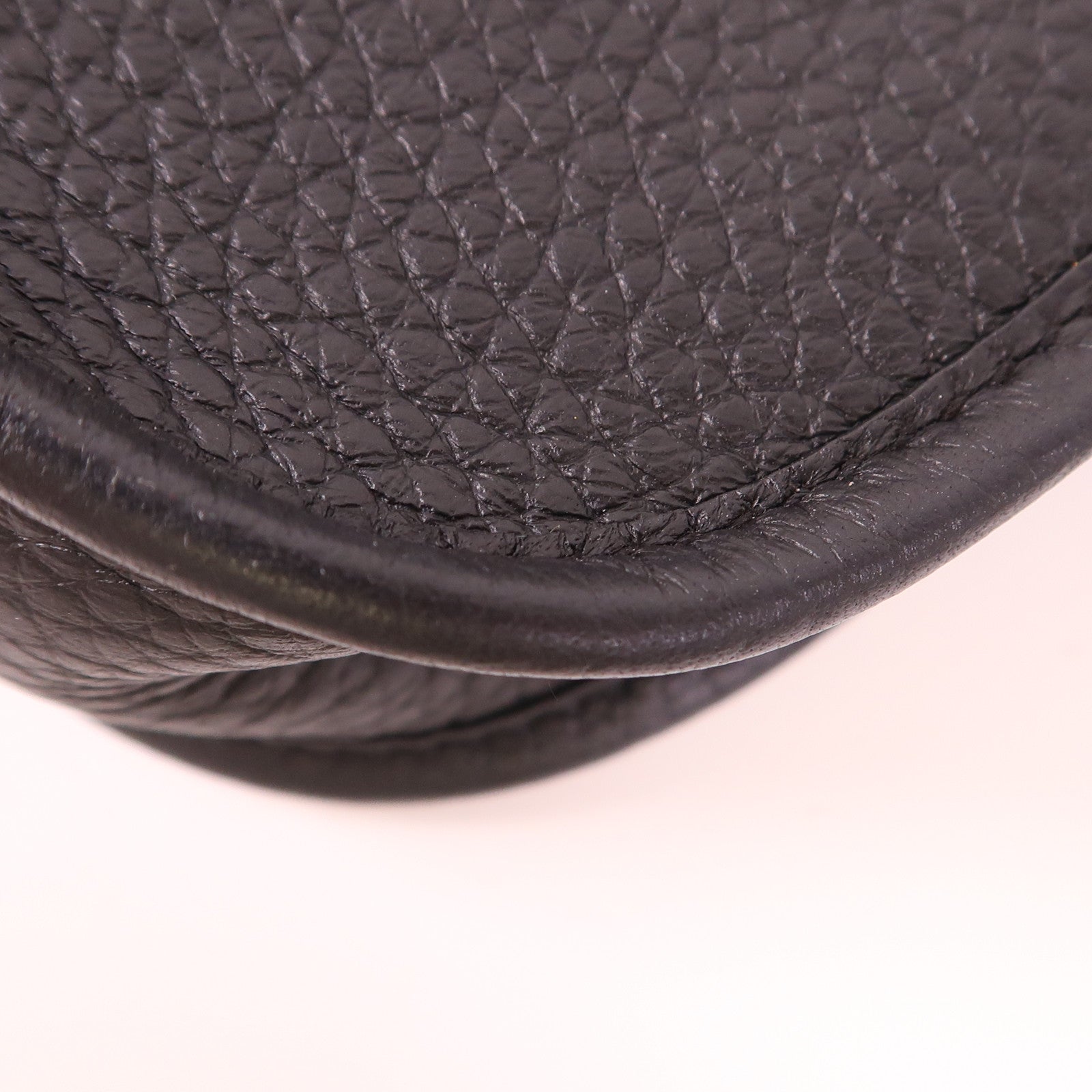 HERMES Clemence皮革Evelyne TPM金扣肩背袋Noir