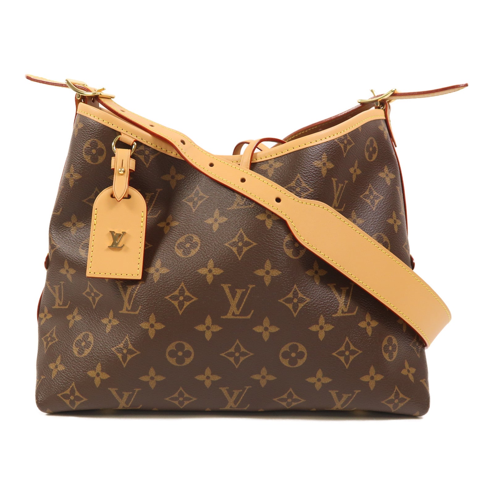 LOUIS VUITTON Monogram CarryAll PM金扣肩背袋