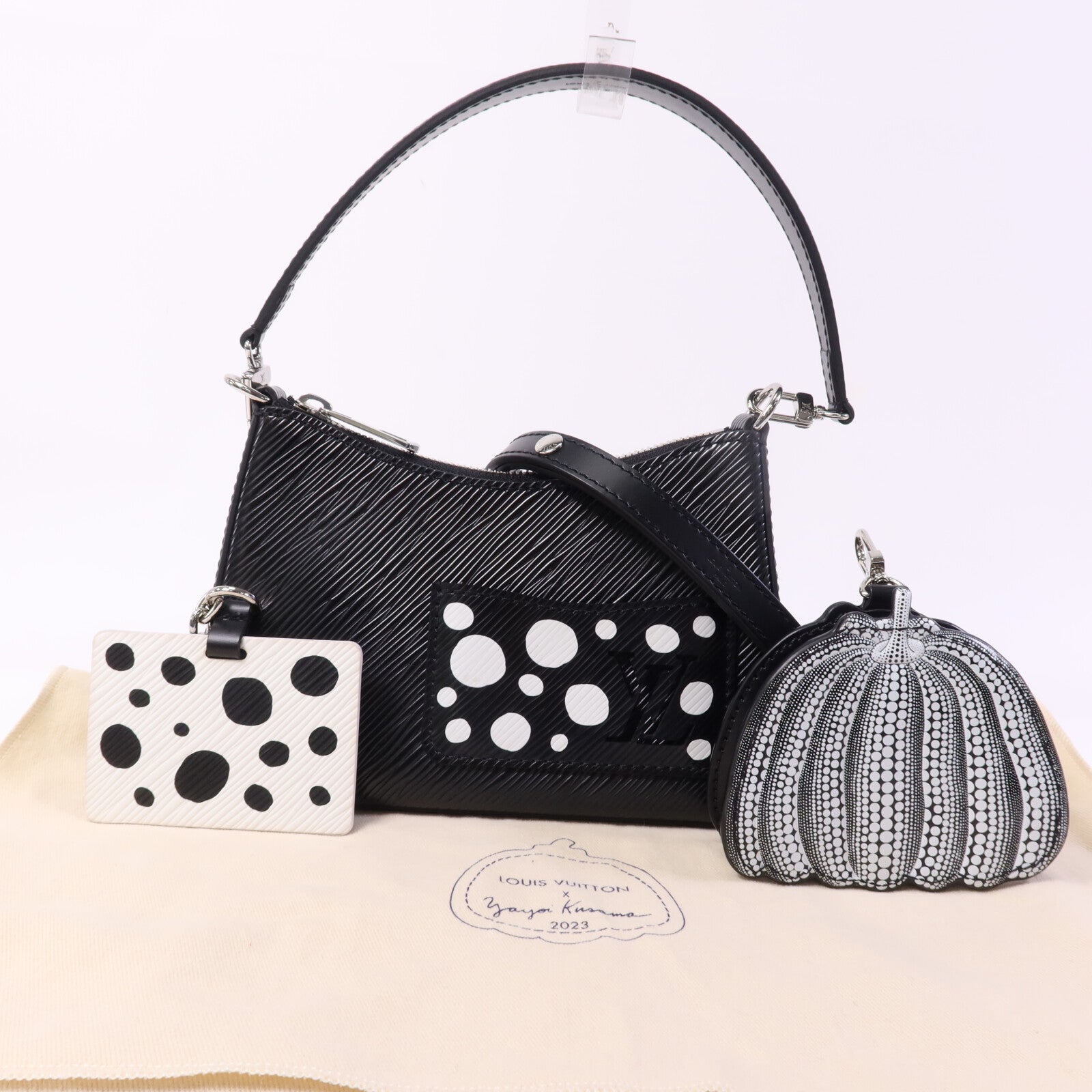 LOUIS VUITTON Epi LVxYK Marellini銀扣鏈帶手挽肩背兩用袋
