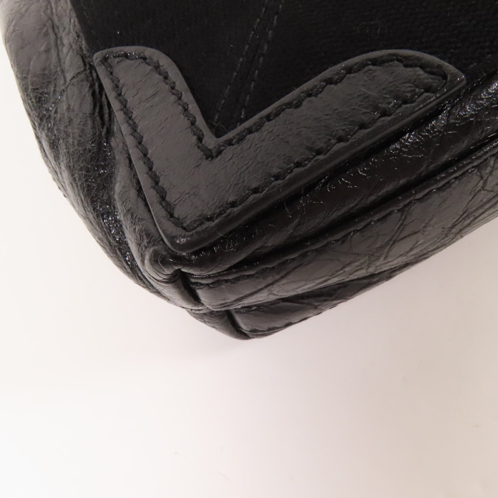 BALENCIAGA 牛皮皮革Cabas銀扣手挽肩背兩用袋