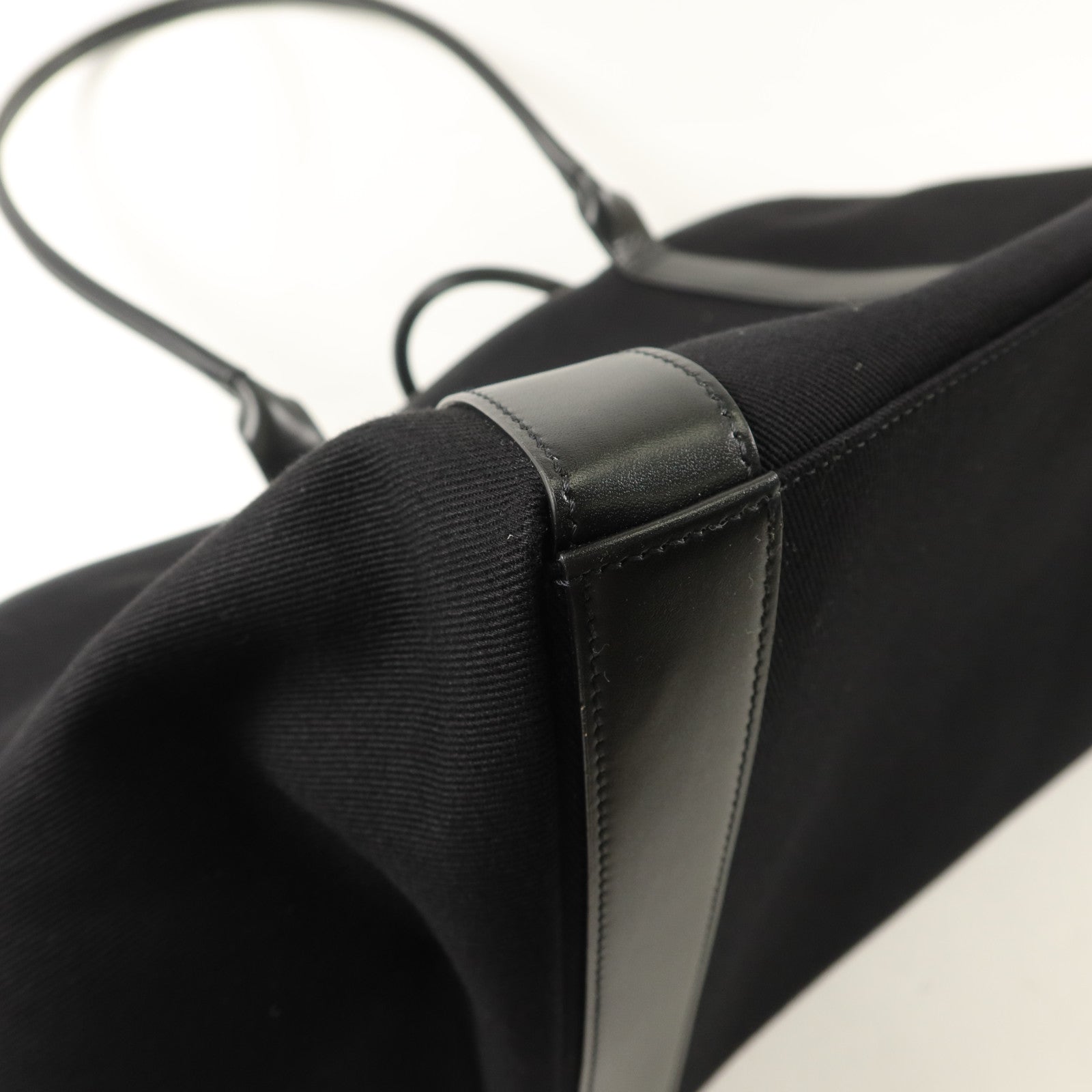 SAINT LAURENT 帆布/牛皮皮革Rive Gauche Tote Bag手挽袋