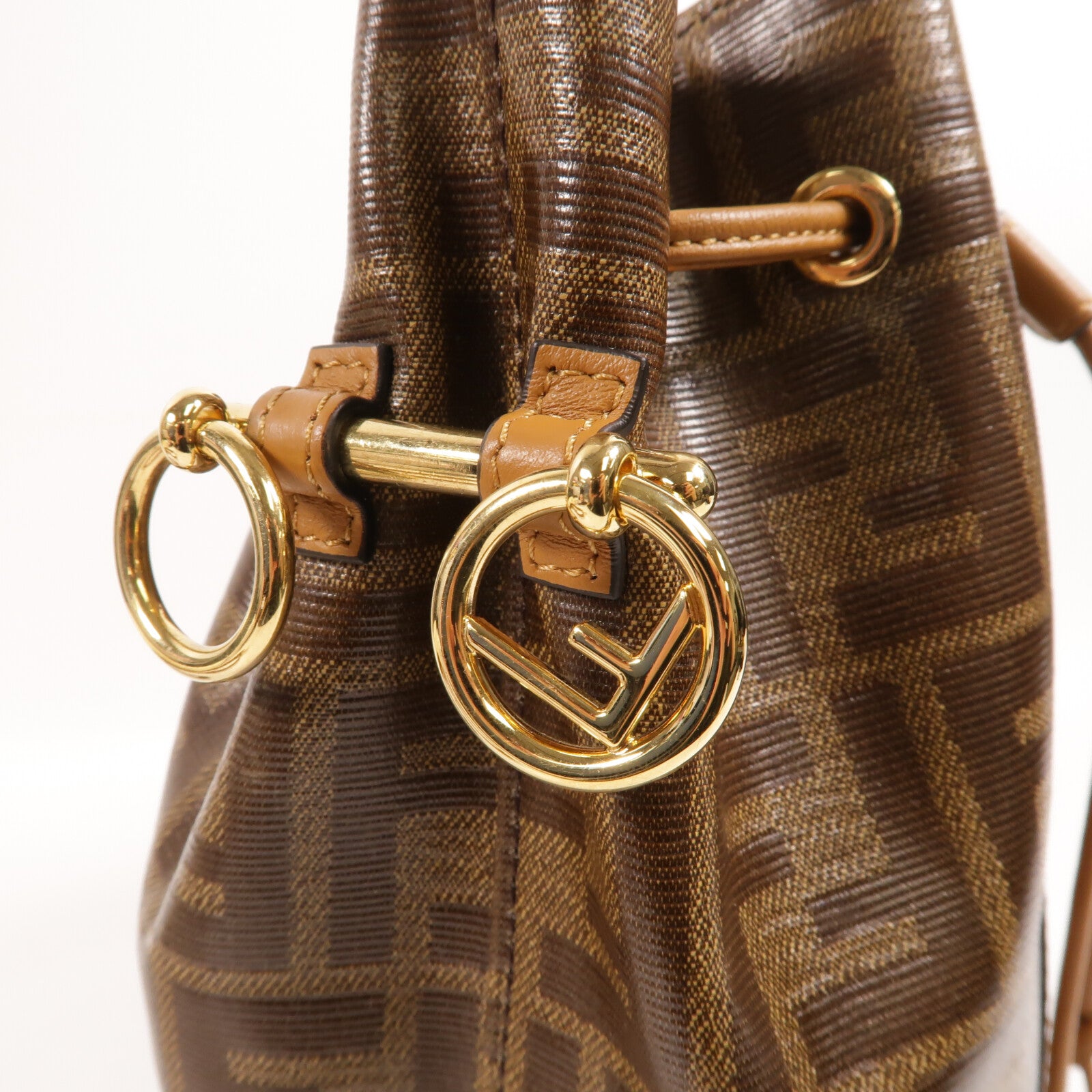 FENDI 塗層帆布Mon Tresor肩背袋