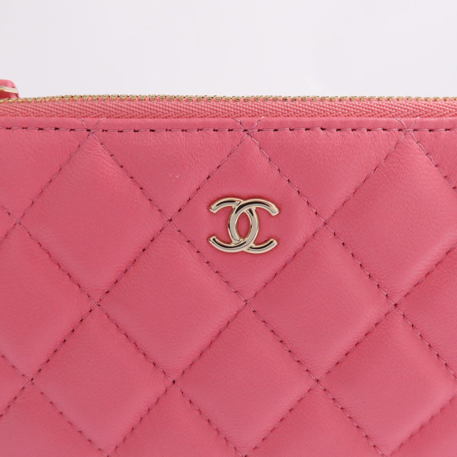 CHANEL 羊皮皮革Mini Pouch金扣零錢包