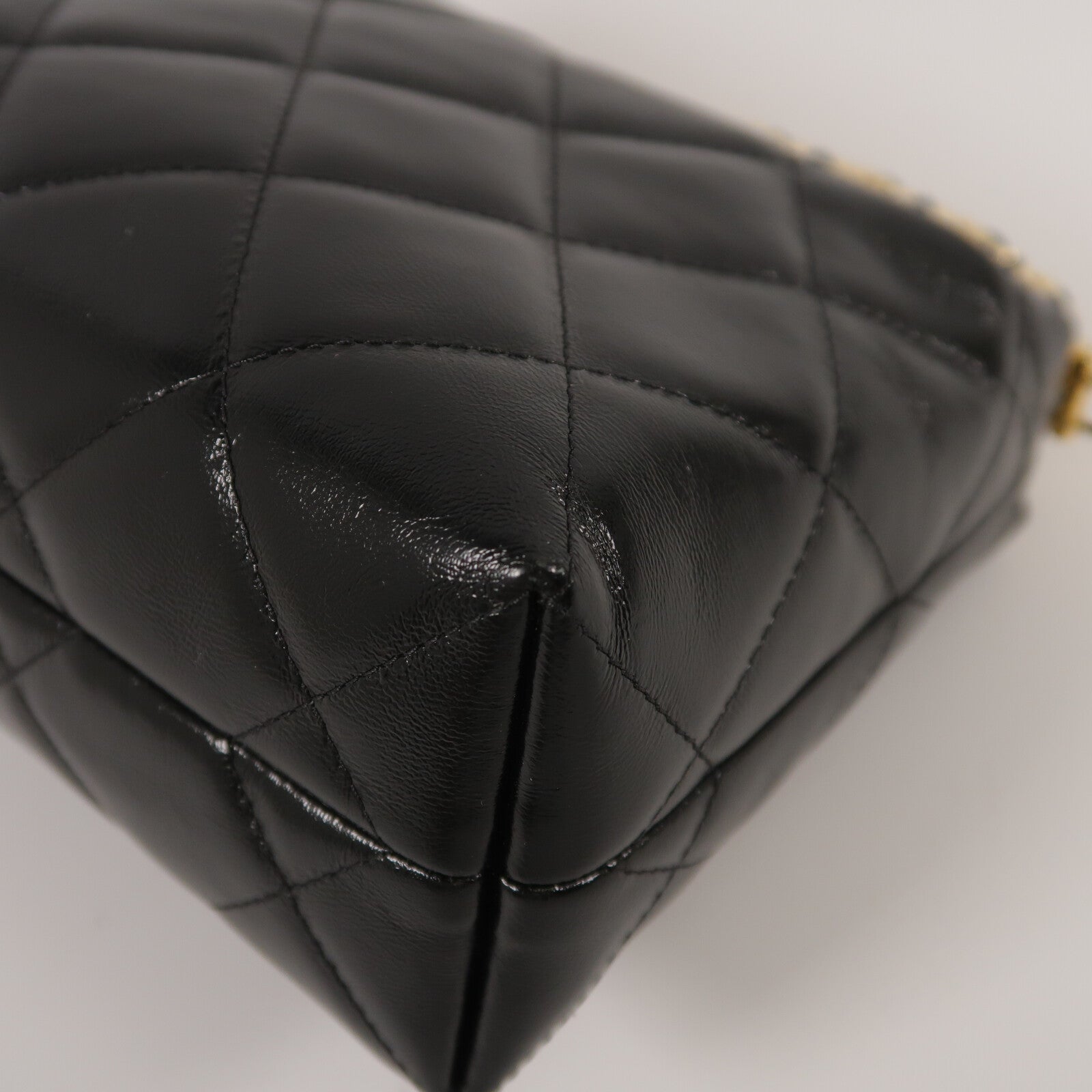 CHANEL 羊皮皮革Clutch With Chain手挽肩背兩用袋