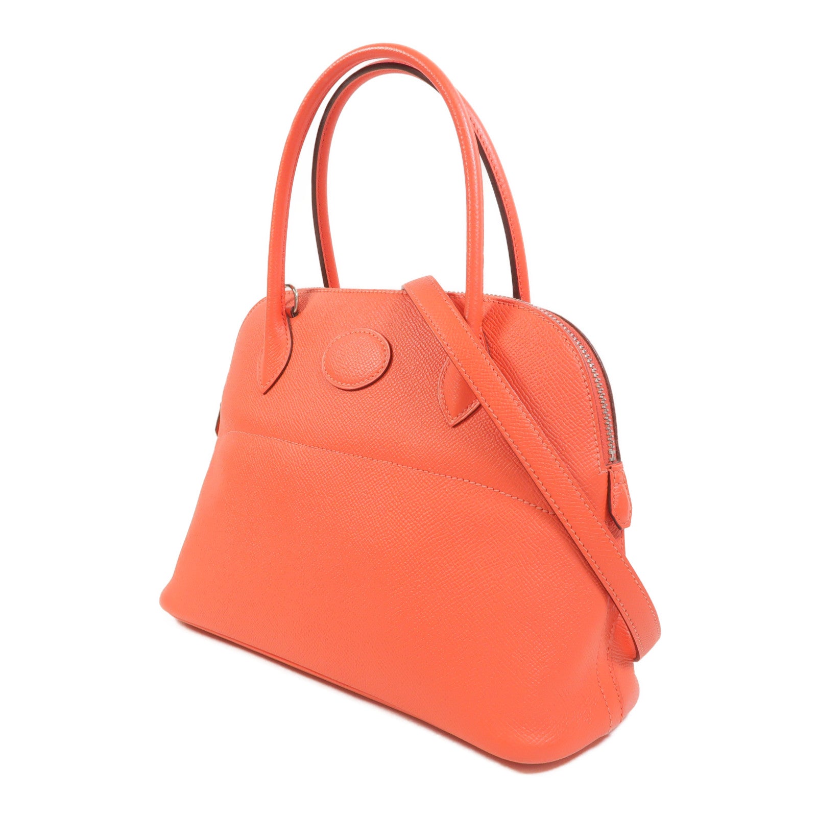 HERMES Epsom皮革Bolide 27銀扣手挽肩背兩用袋