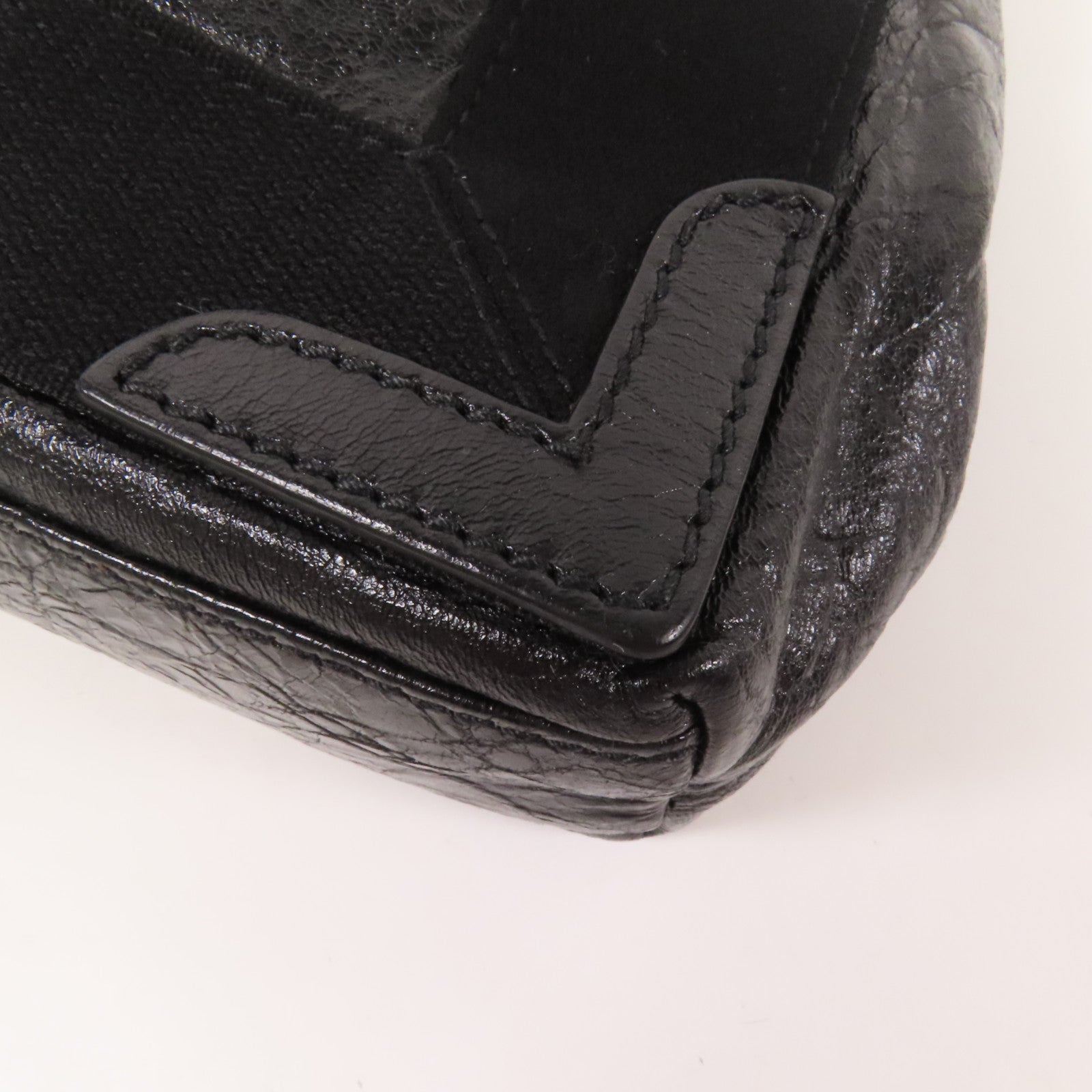 BALENCIAGA 牛皮皮革Cabas銀扣手挽肩背兩用袋