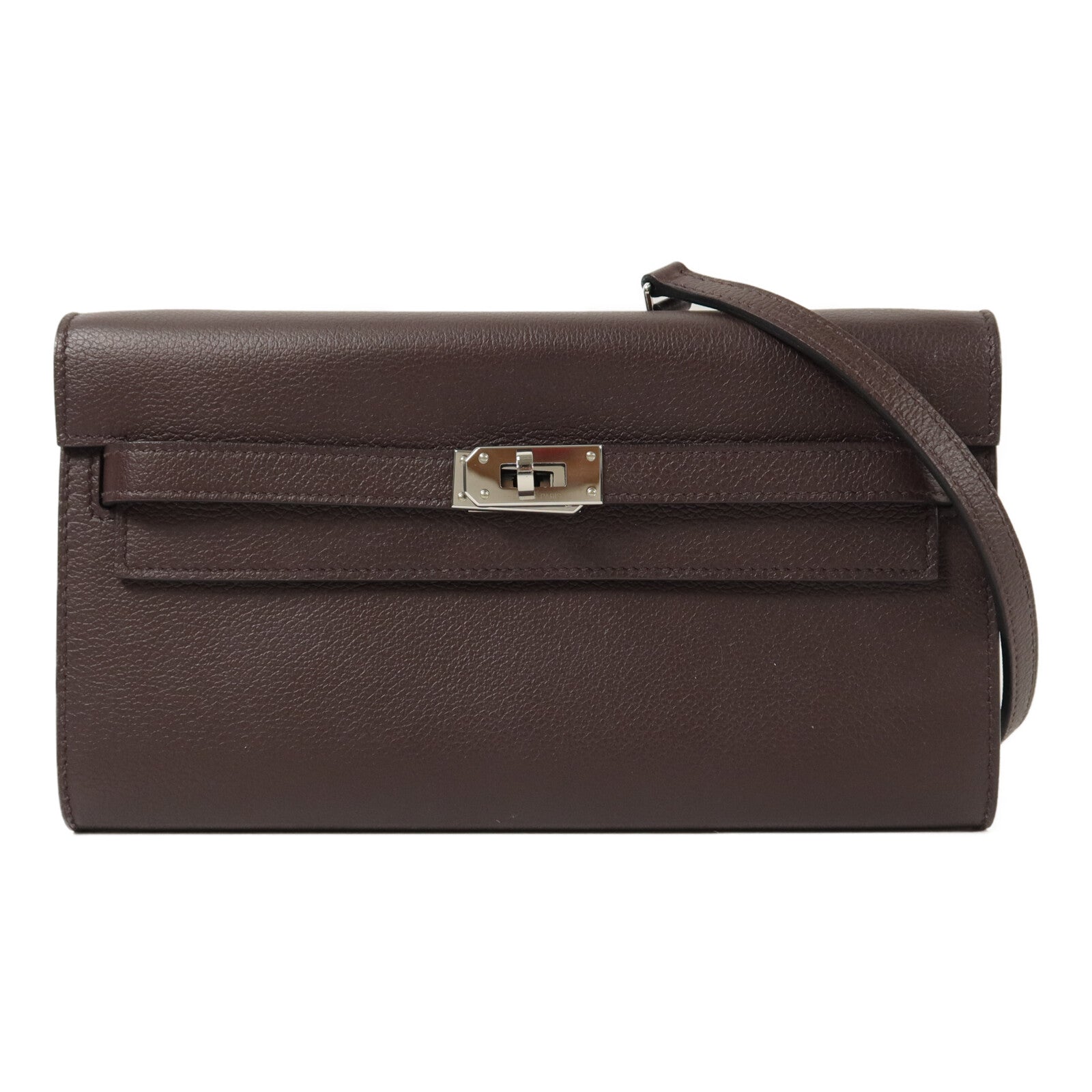 HERMES Evercolor皮革Kelly To Go肩背袋Rouge Sellier