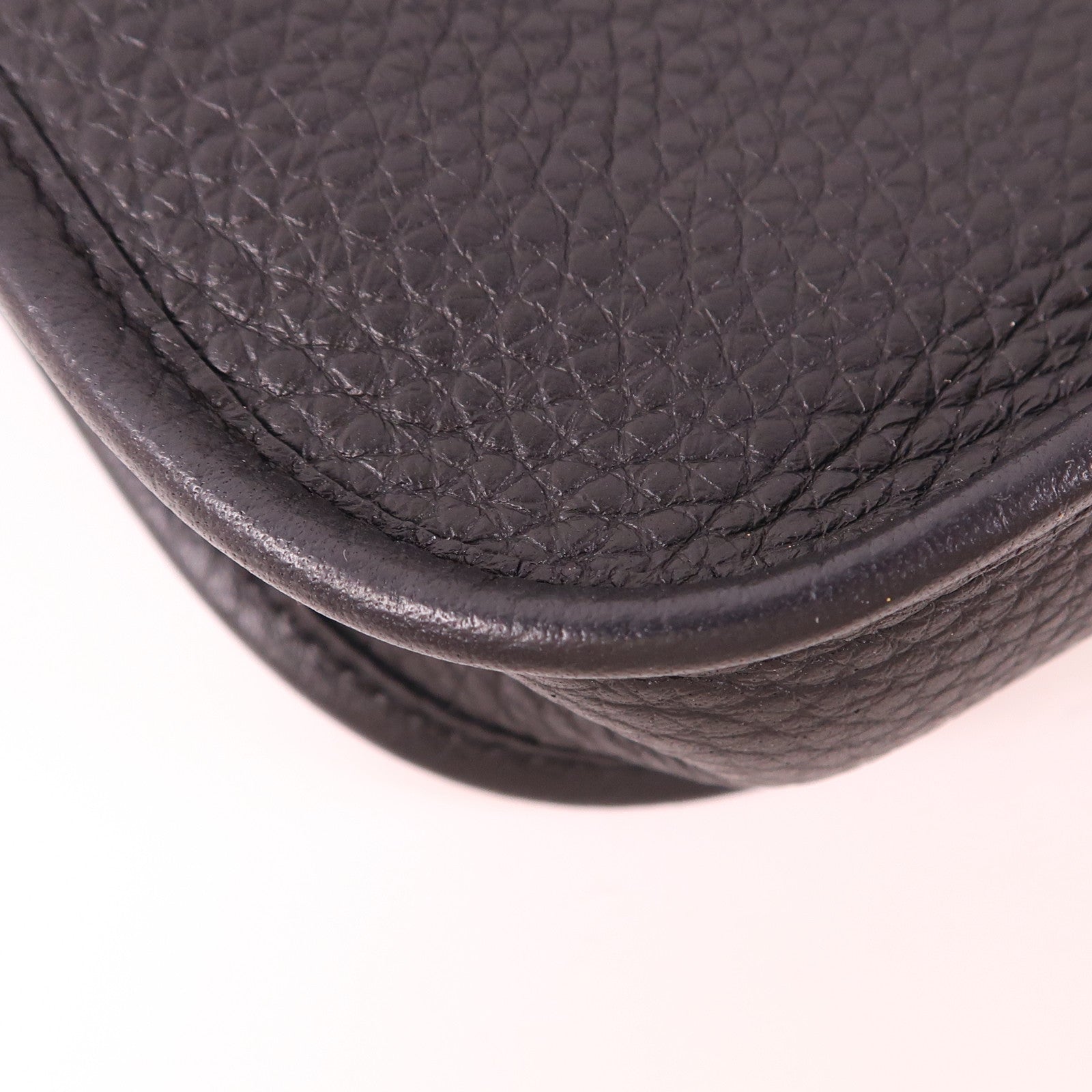 HERMES Clemence皮革Evelyne TPM金扣肩背袋Noir