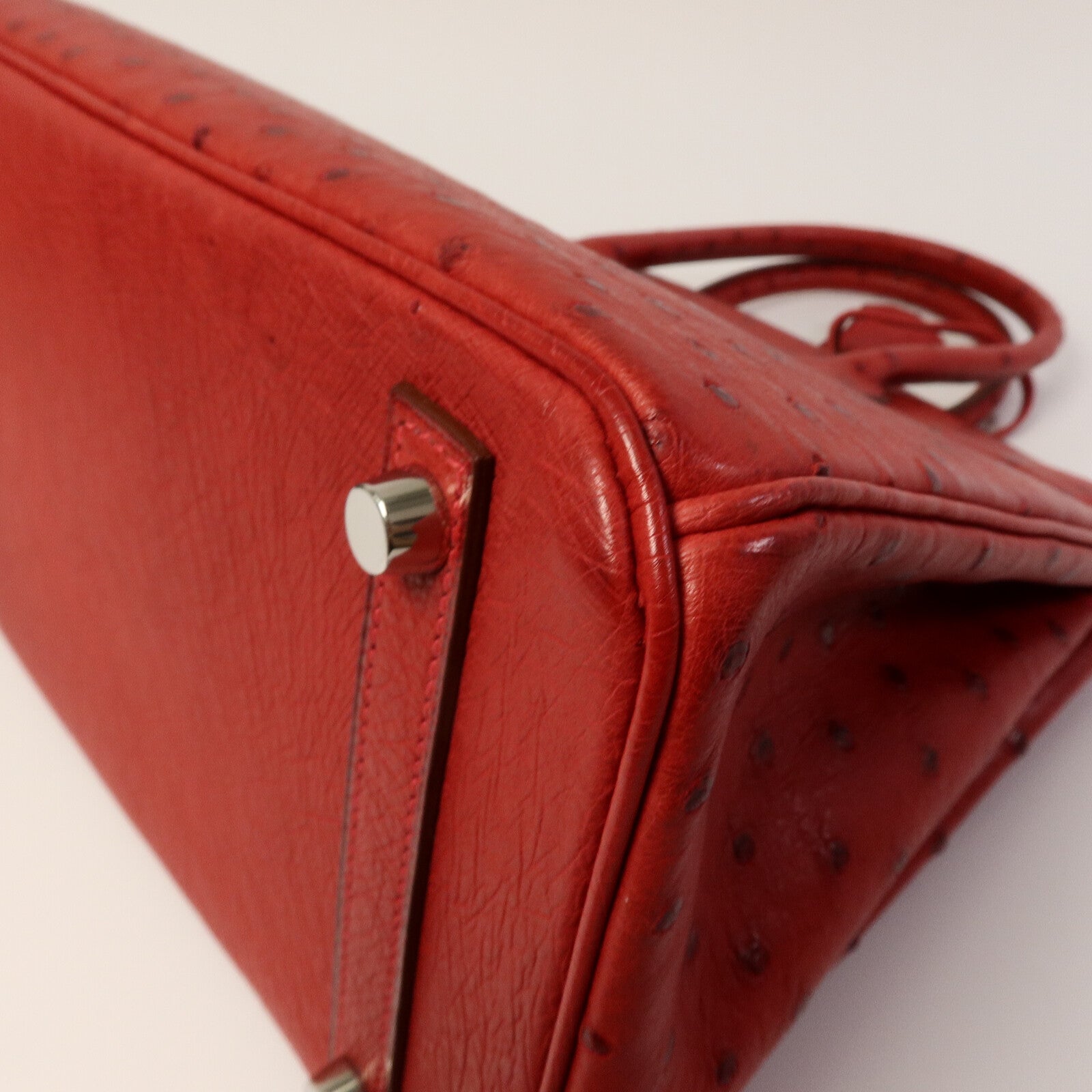 HERMES Ostrich皮革Birkin 30手挽袋Red