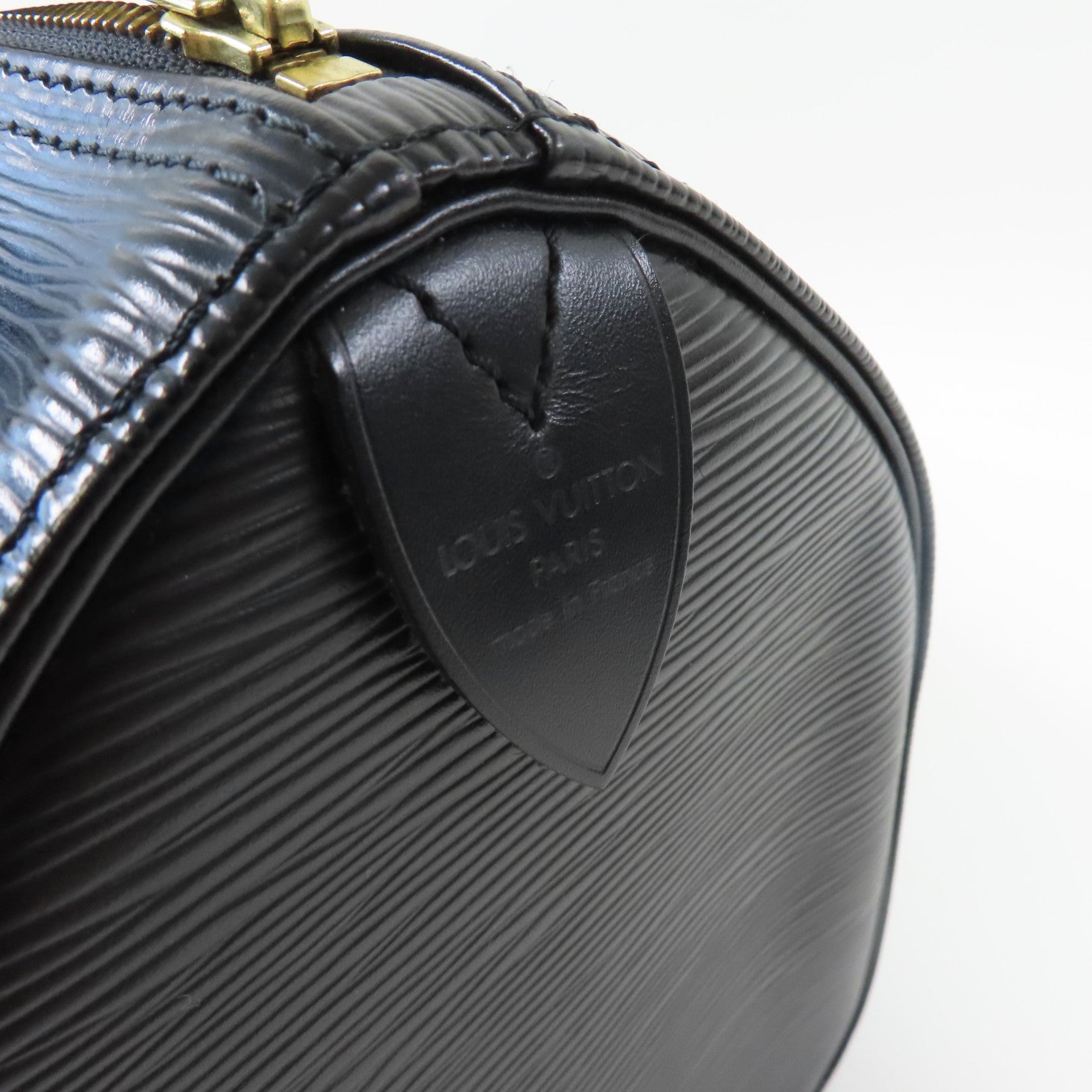 LOUIS VUITTON Epi Speedy 30金扣手挽袋黑色