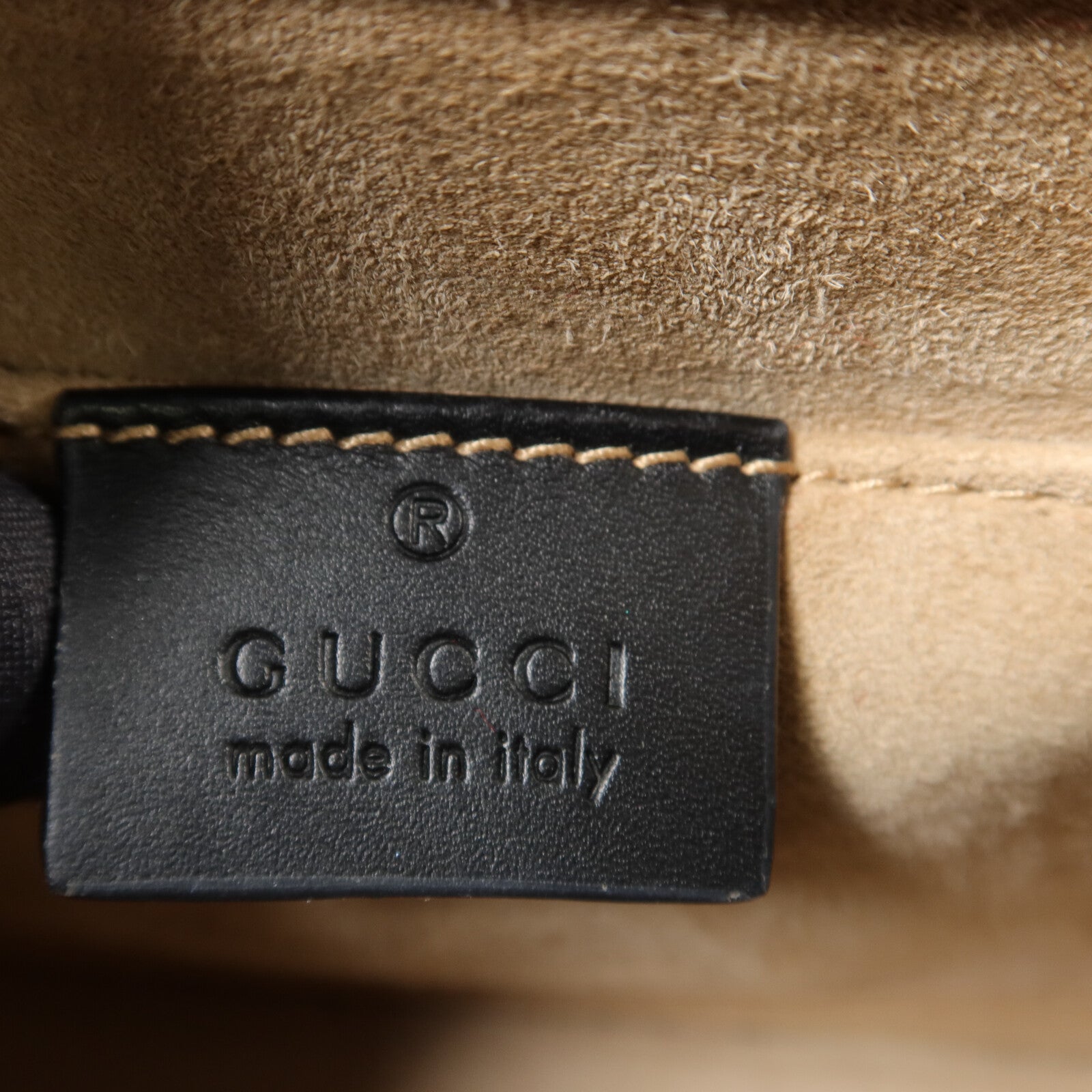 GUCCI 牛皮皮革Sylvie手挽肩背兩用袋