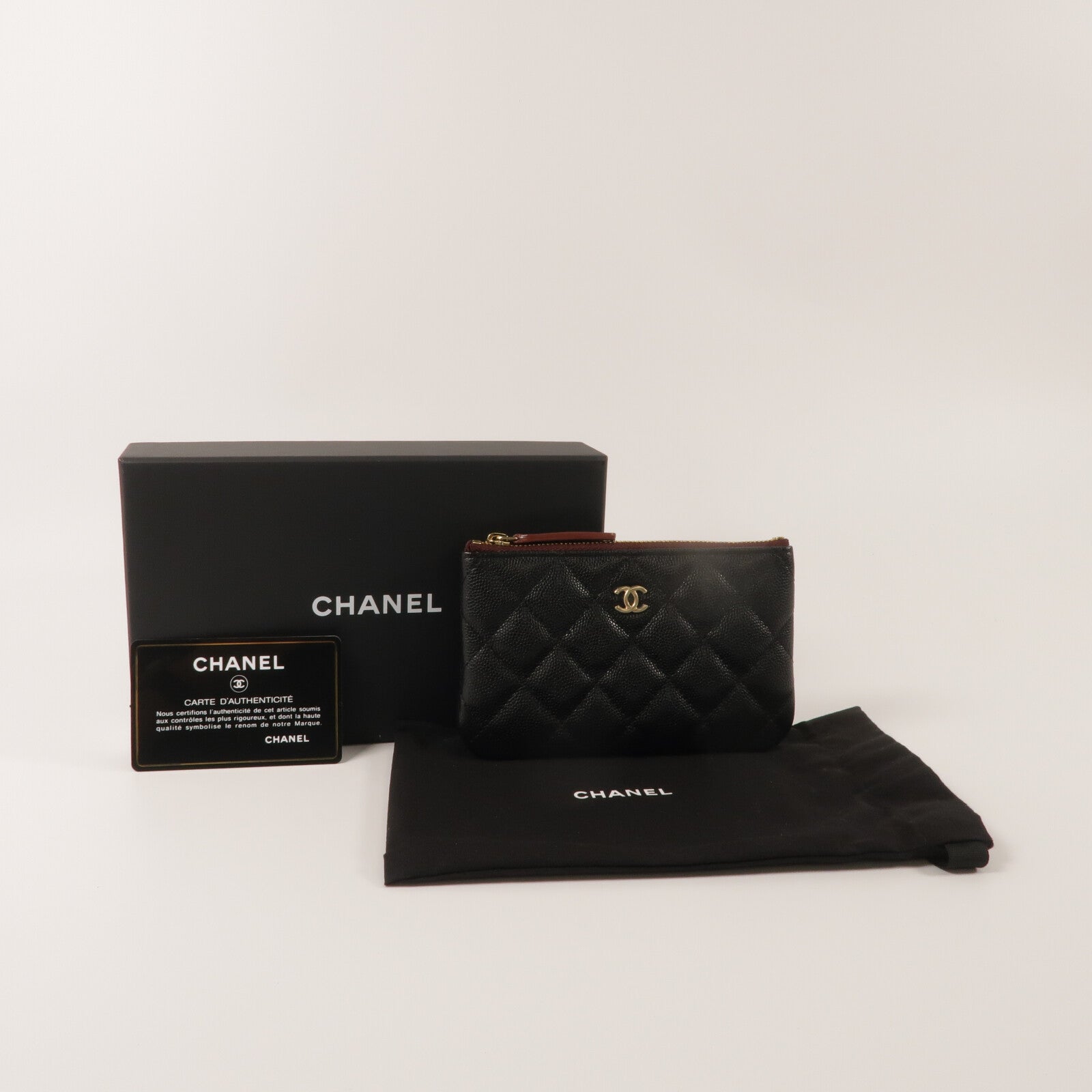 CHANEL 牛皮皮革Mini Pouch手拿包