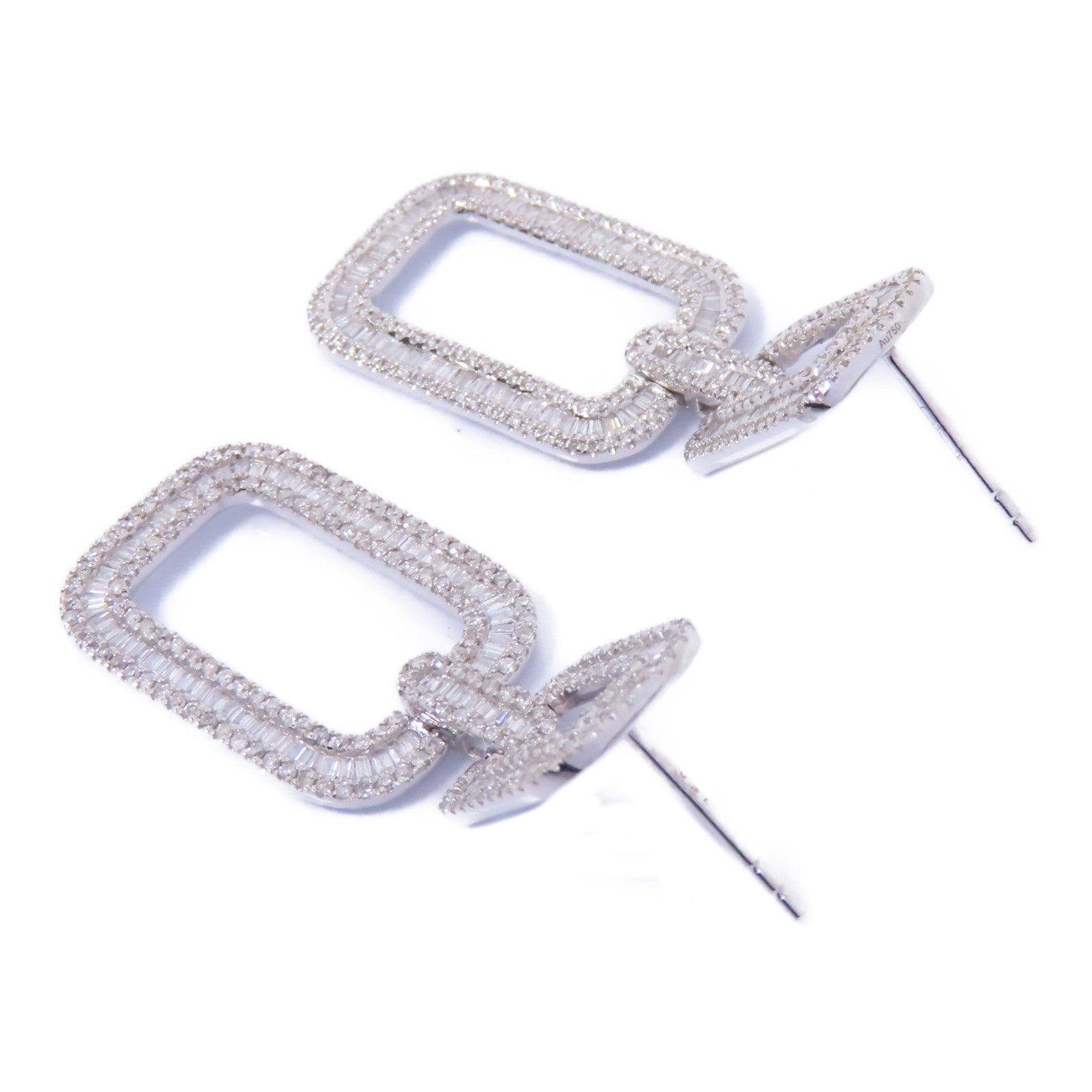 JEWELRY 18K白金Diamond Earrings 1.66ct鑽石耳環