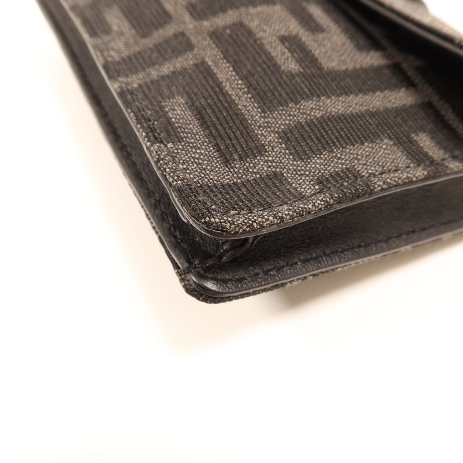 FENDI 尼龍/帆布/皮革Marsupio Baguette銀扣肩背袋