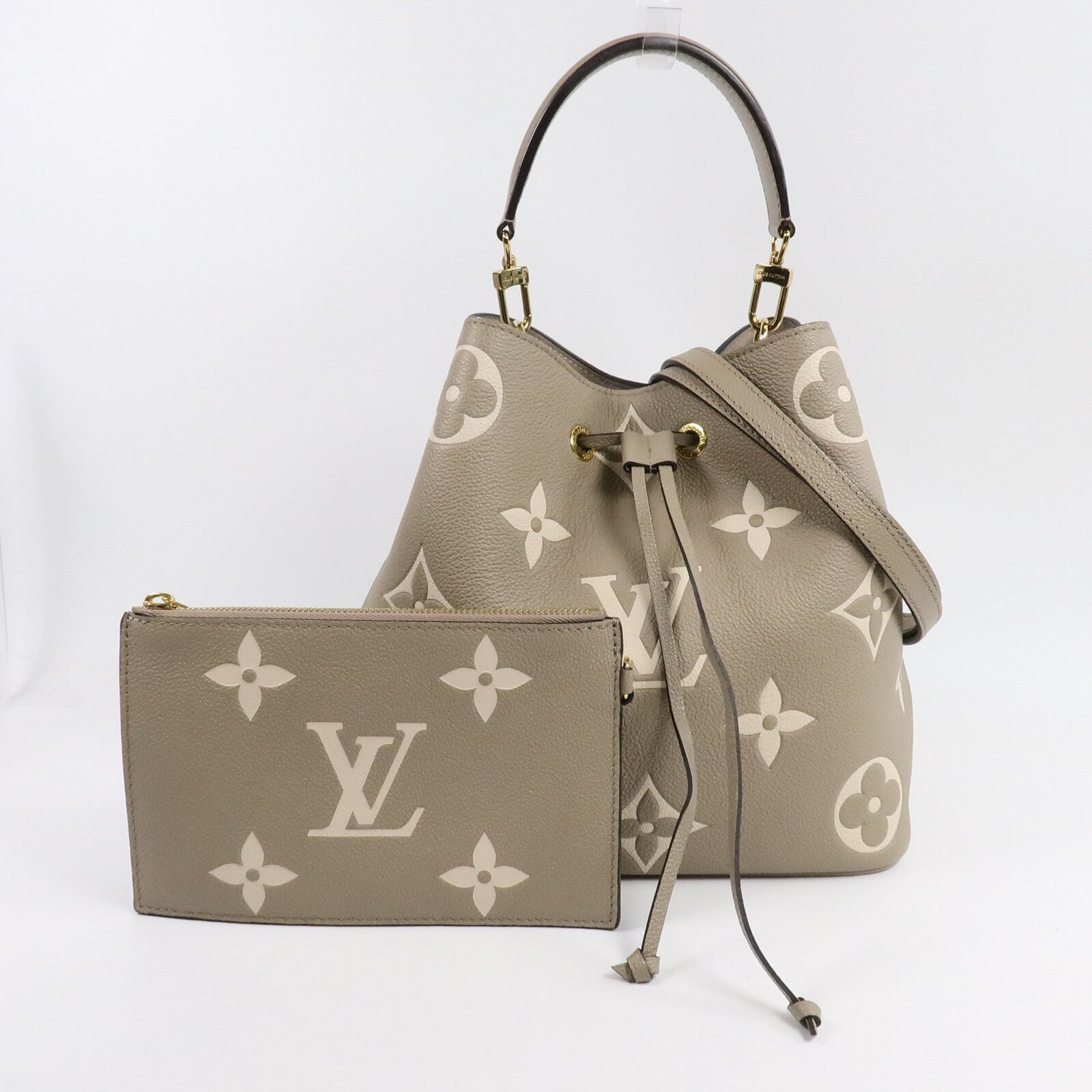 LOUIS VUITTON Monogram Empreinte Neo Noe MM手挽肩背兩用袋