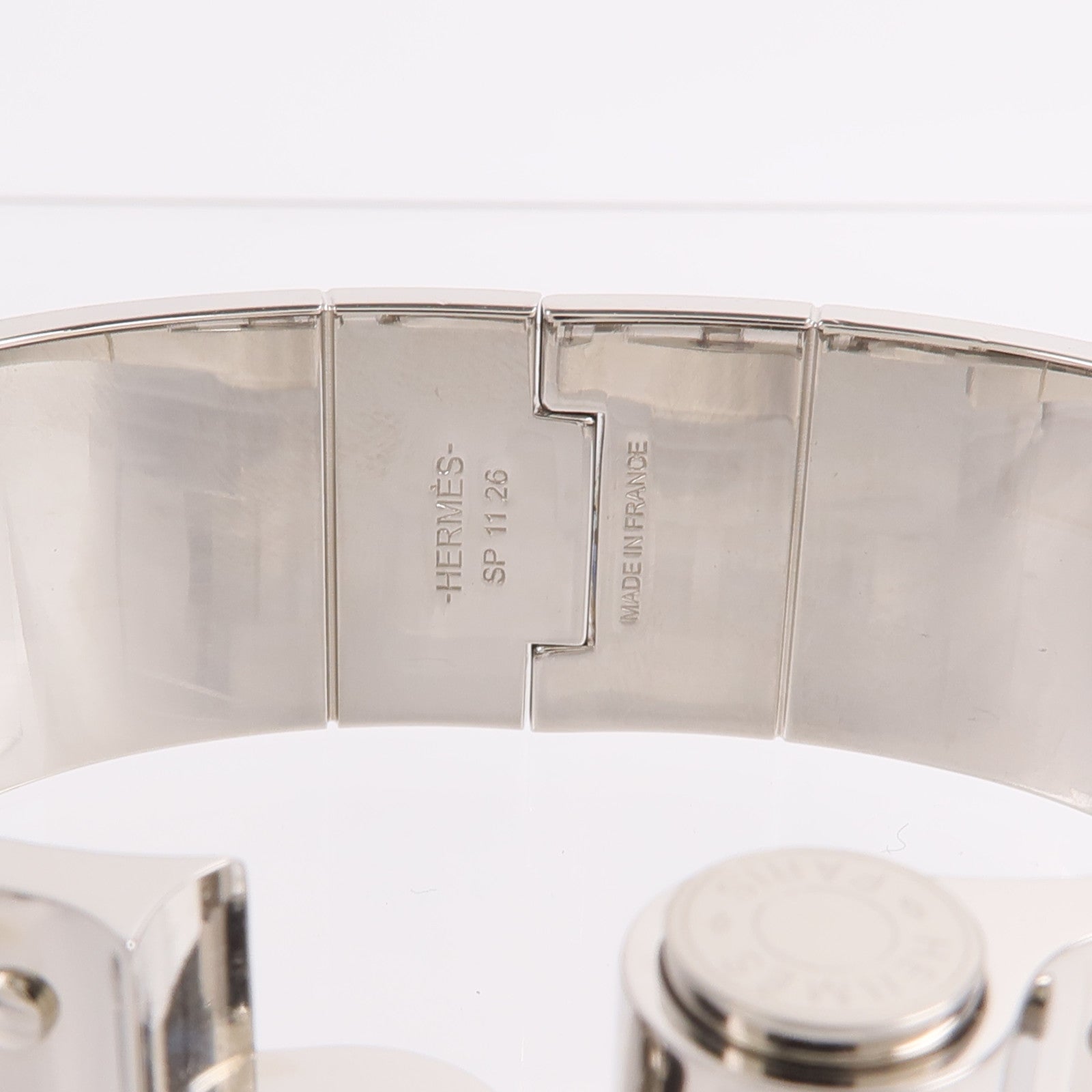 HERMES 金屬/琺瑯Charniere Bangle/Bracelet手鐲