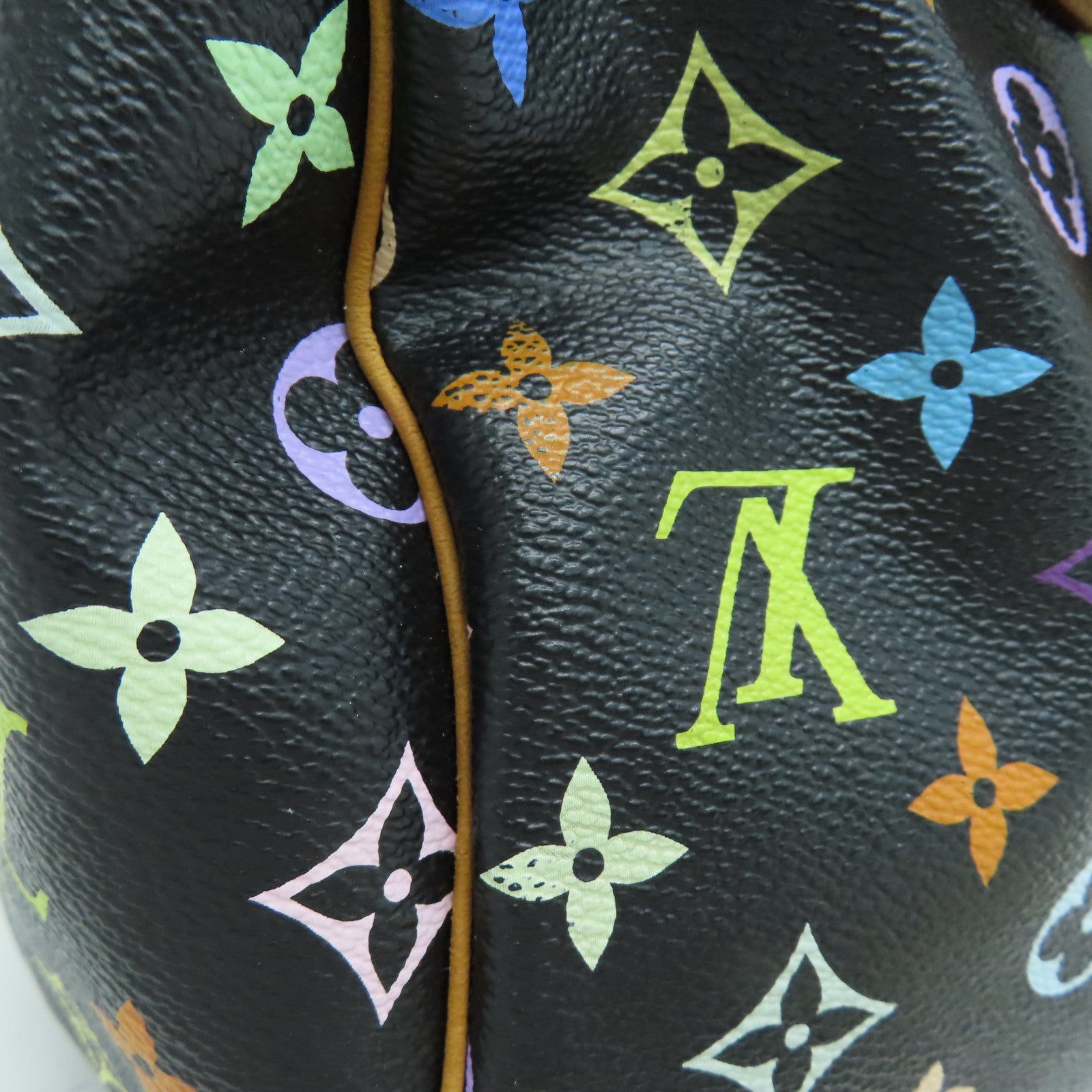 LOUIS VUITTON 【激減優惠】Monogram Multicolore Speedy 30金扣手挽袋黑色彩色