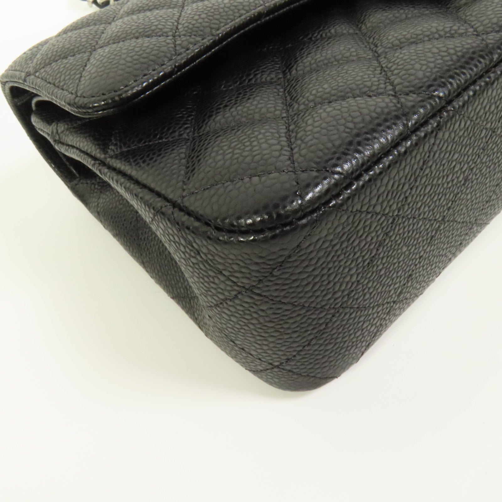 CHANEL 牛皮皮革Classic 25銀扣鏈帶肩背袋