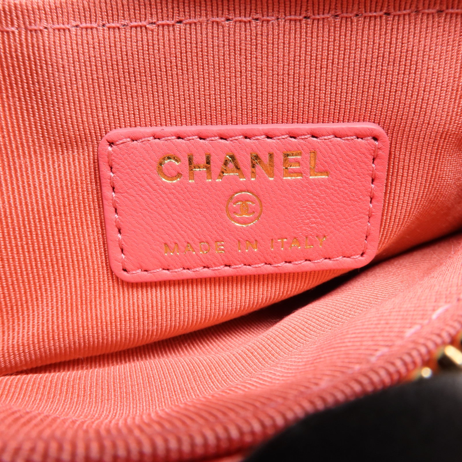 CHANEL 羊皮皮革Mini Pouch金扣零錢包