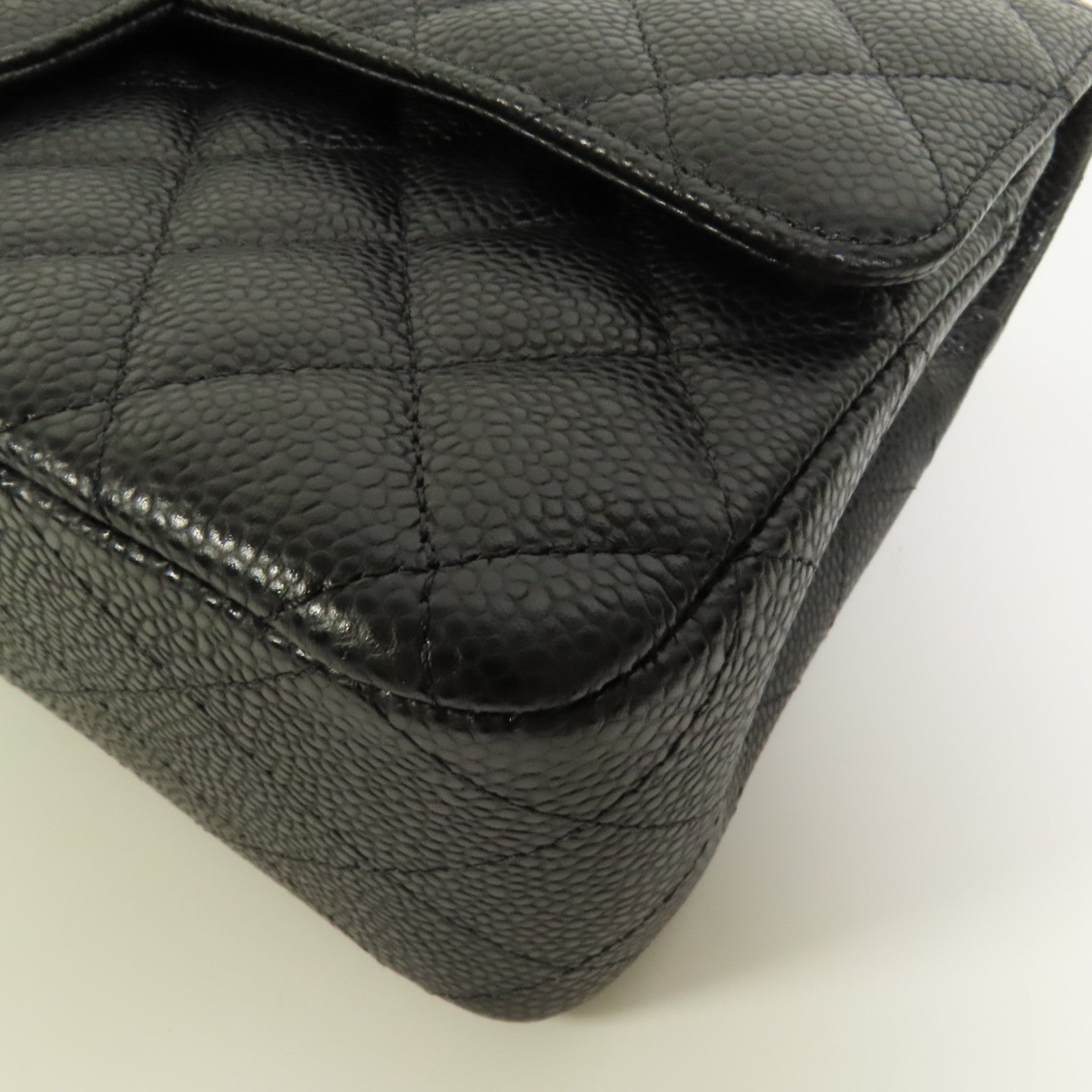 CHANEL 牛皮皮革Classic 25銀扣鏈帶肩背袋