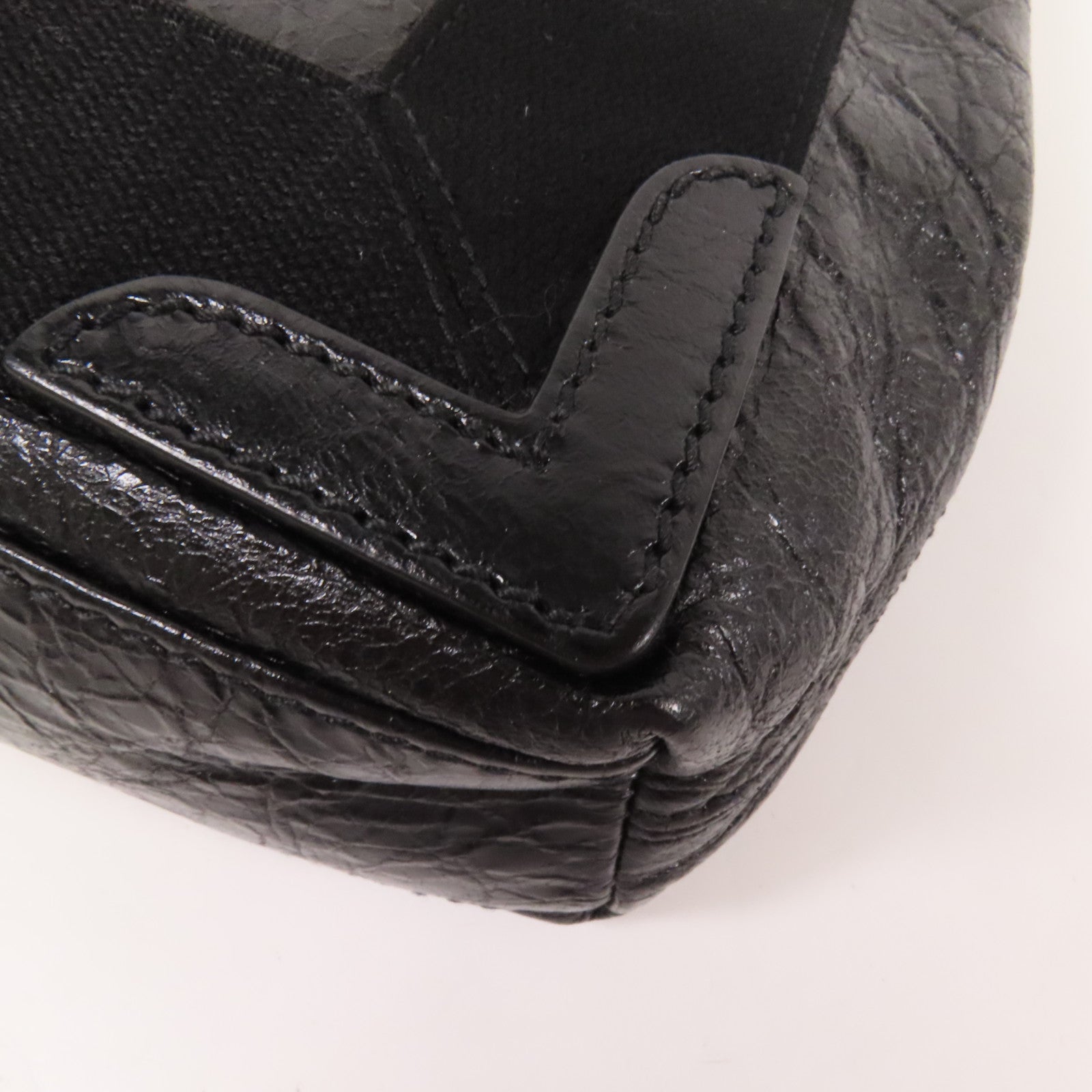 BALENCIAGA 牛皮皮革Cabas銀扣手挽肩背兩用袋
